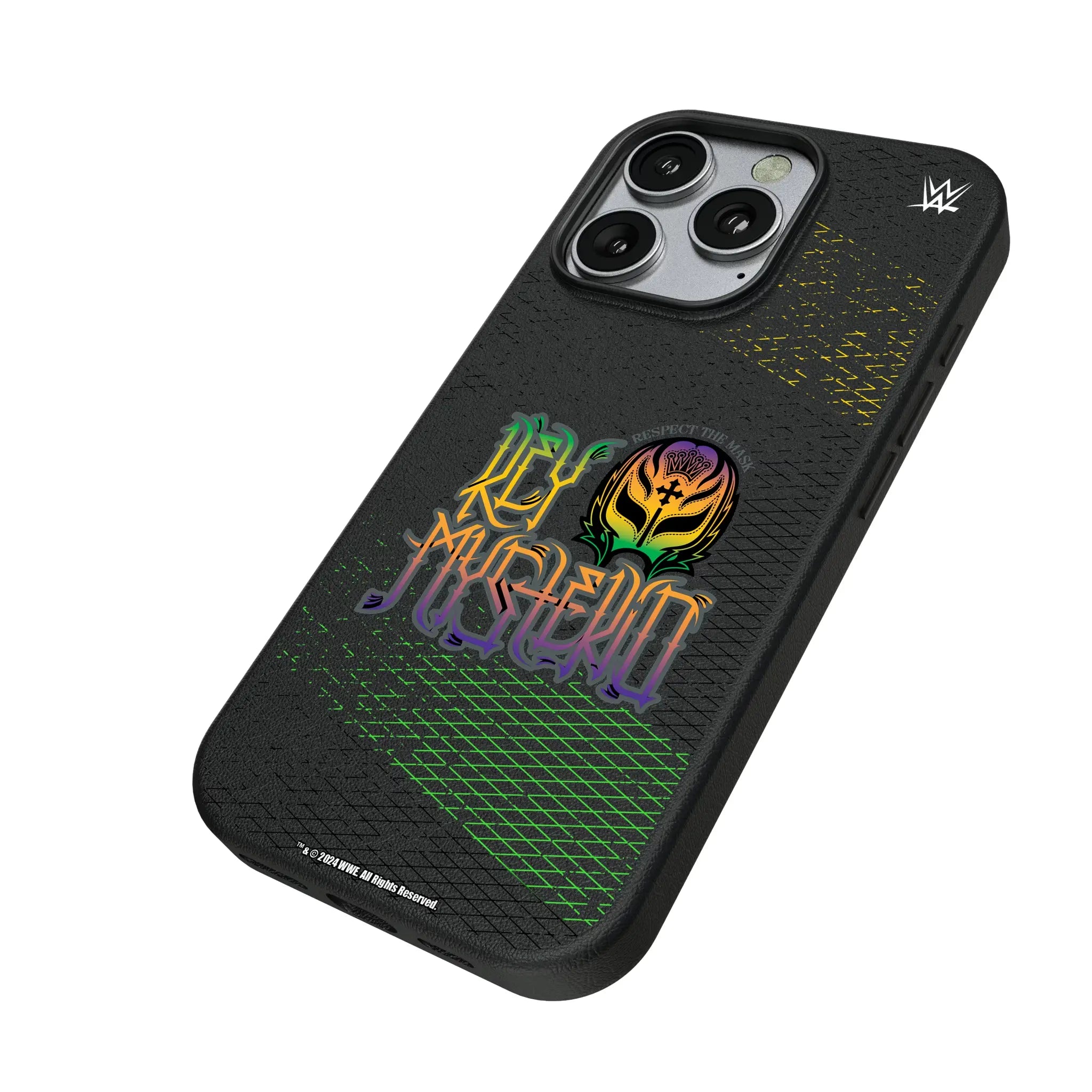 Rey Mysterio Steel iPhone MagSafe Compatible Phone Case for Apple iPhone - Isometric View