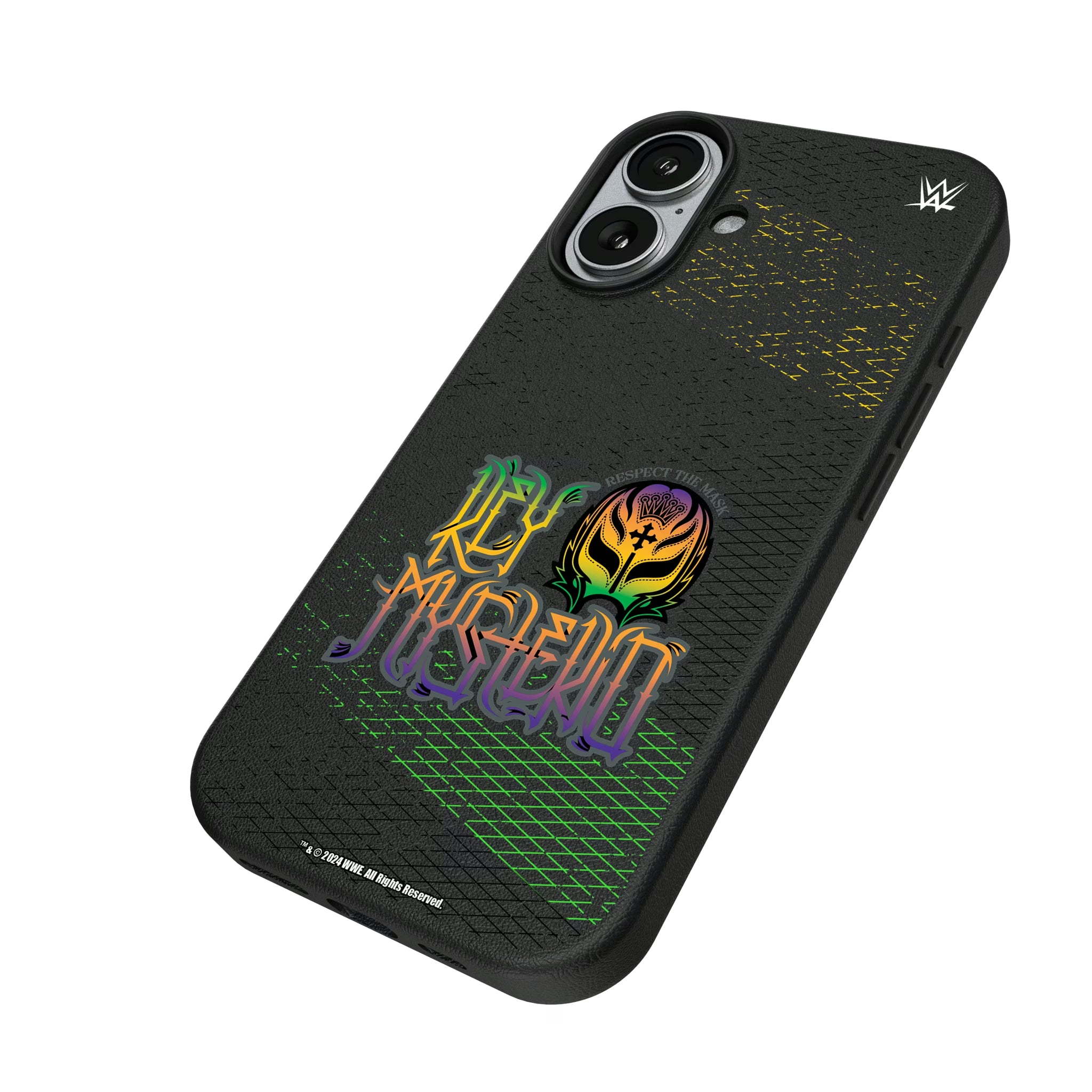 Rey Mysterio Steel iPhone MagSafe Compatible Phone Case for Apple iPhone - Isometric View#Device_iPhone 17