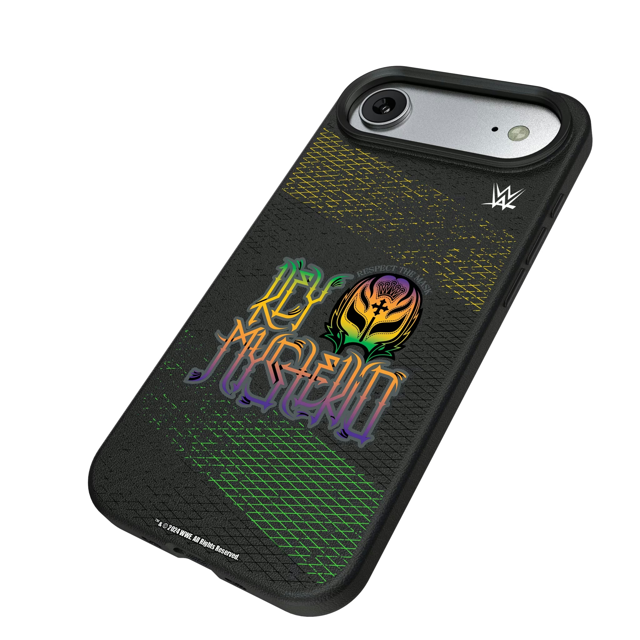 Rey Mysterio Steel iPhone MagSafe Compatible Phone Case for Apple iPhone - Isometric View#Device_iPhone Air