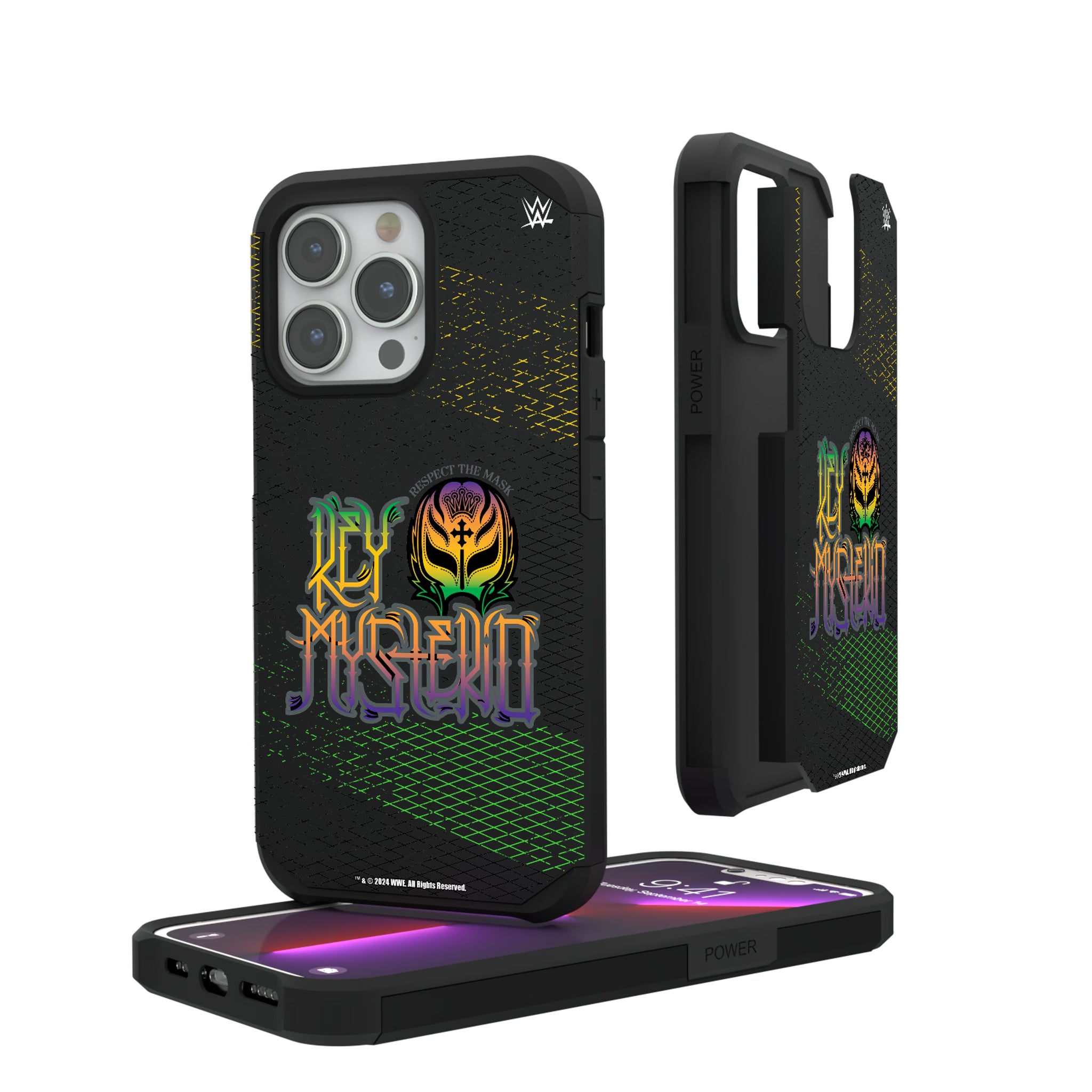 Rey Mysterio Steel iPhone Rugged Phone Case for Apple iPhone#Device_iPhone 13 Pro
