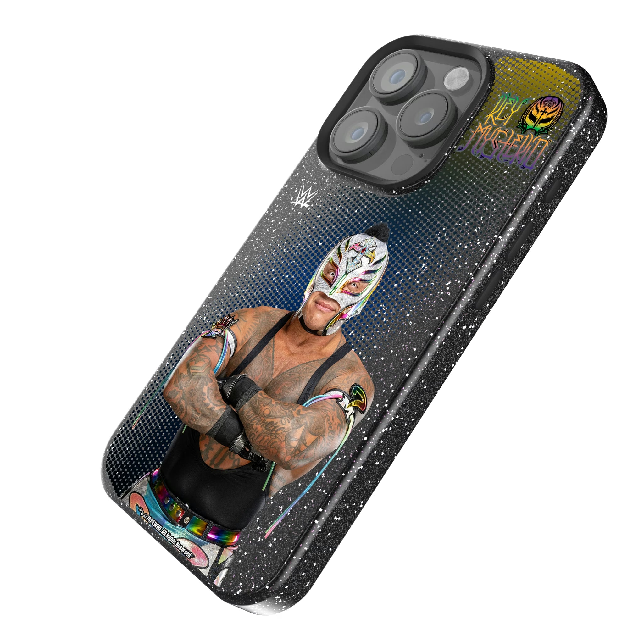 Rey Mysterio Superstar iPhone Bling Phone Case for Apple iPhone - Isometric View