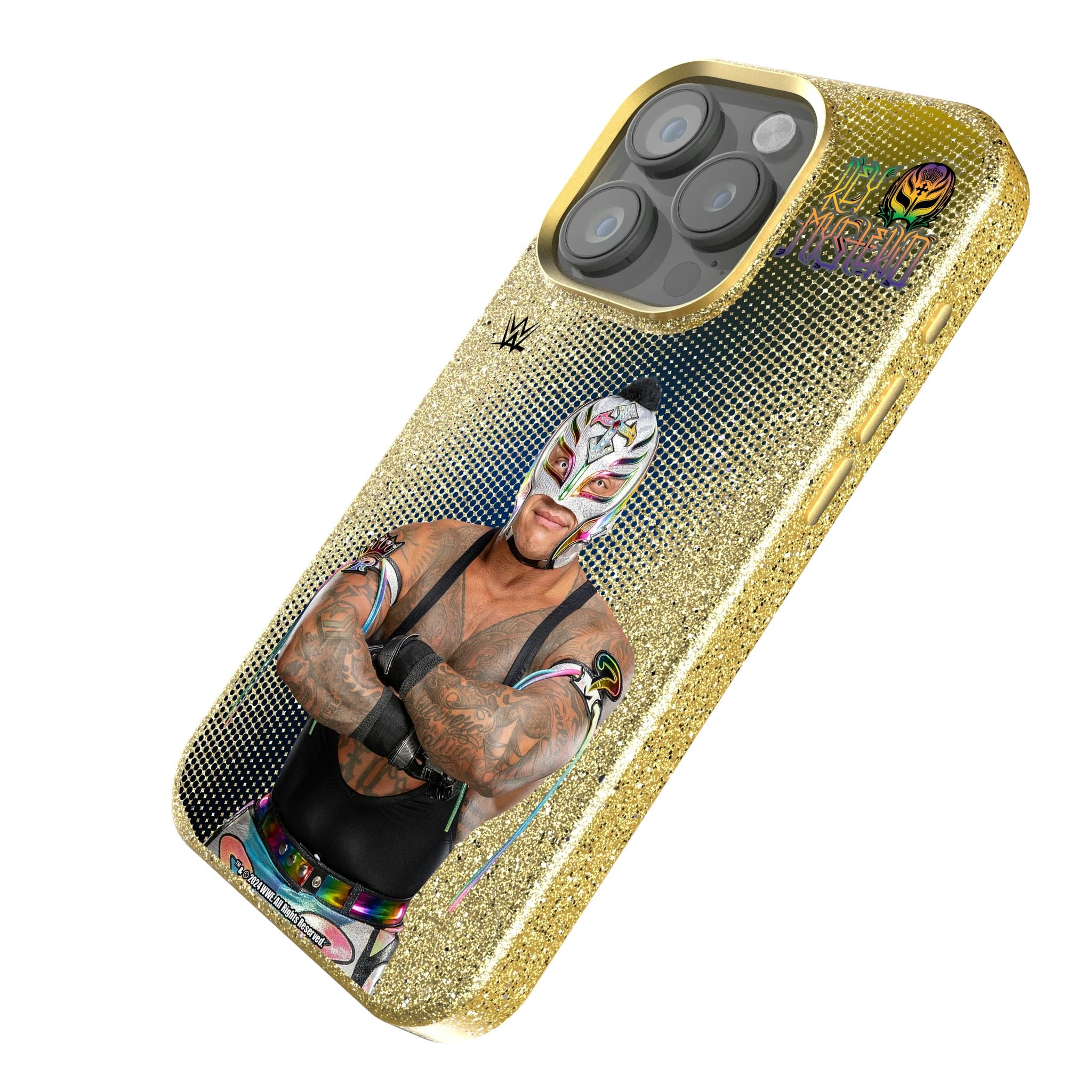 Rey Mysterio Superstar iPhone Bling Phone Case for Apple iPhone - Isometric View