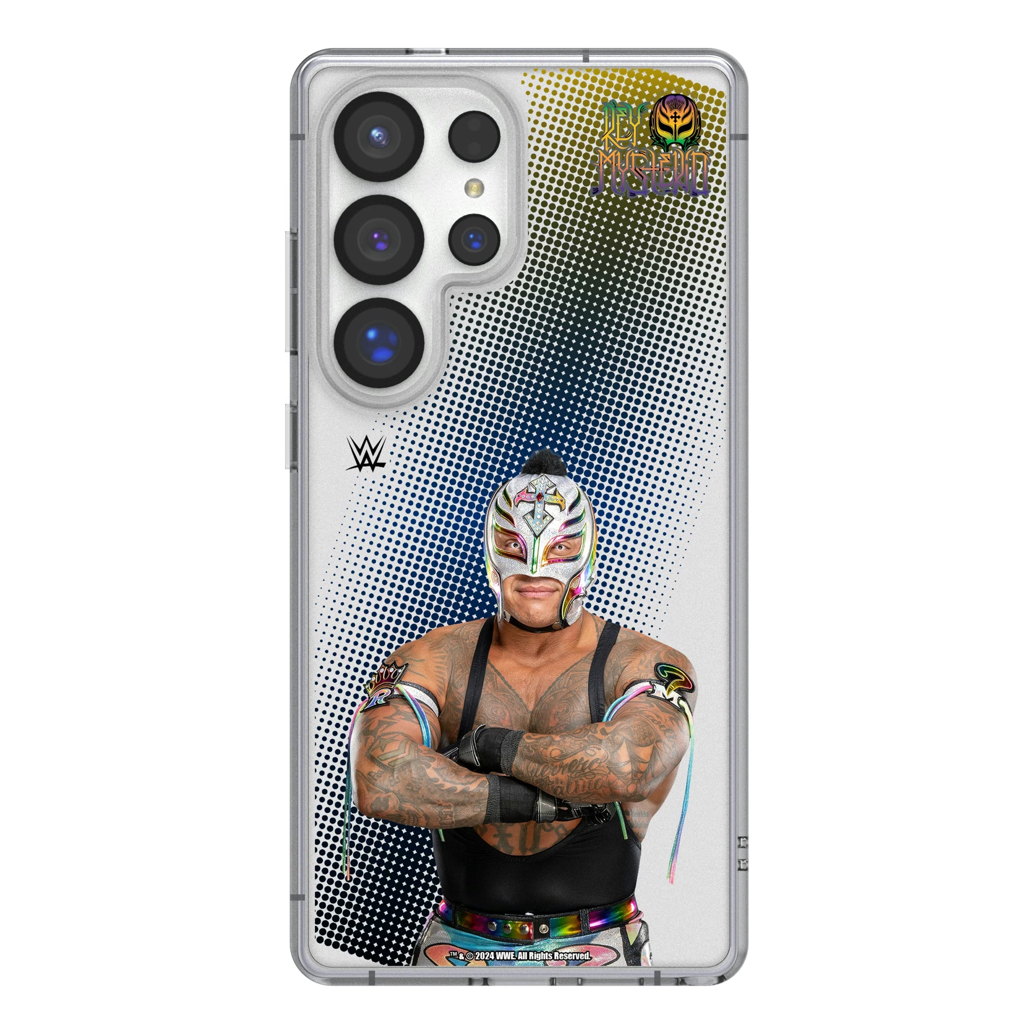 Rey Mysterio Superstar Galaxy Clear Phone Case for Samsung Galaxy