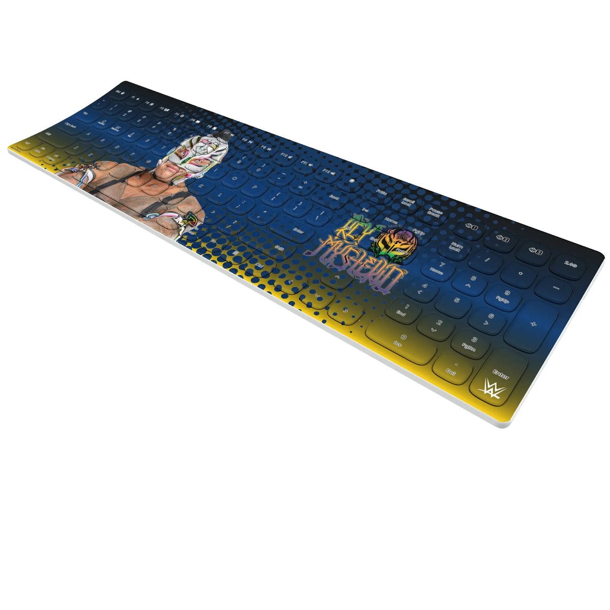 Rey Mysterio Superstar KKB605 Curved Wireless Keyboard - Isometric View