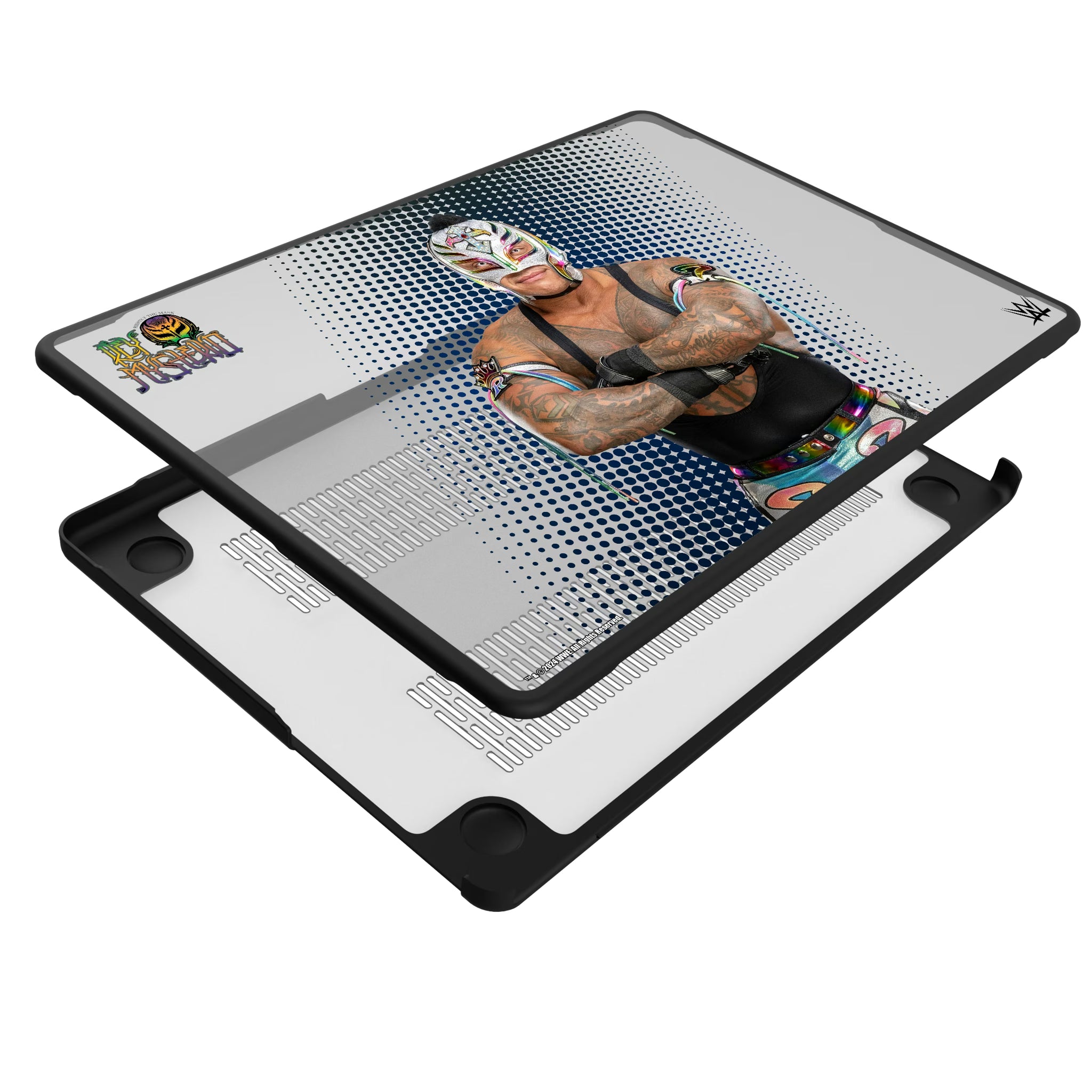 Rey Mysterio Superstar MacBook Laptop Case for Apple MacBook - Isometric View#Device_MacBook Pro (14-inch, 2021) / MacBook Pro (14-inch, 2023) / MacBook Pro (14-inch, 2024)