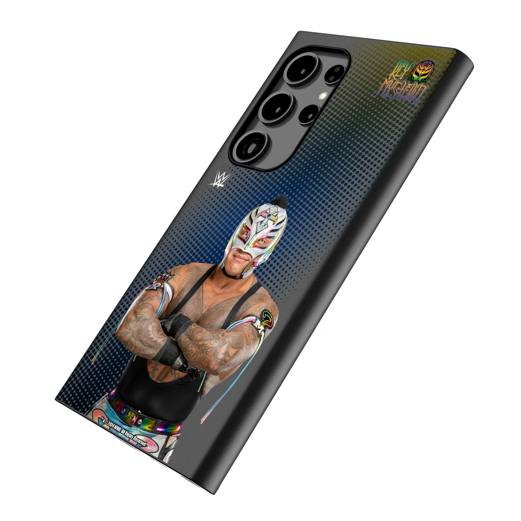 Rey Mysterio Superstar Galaxy MagSafe Compatible Phone Case for Samsung Galaxy - Isometric View