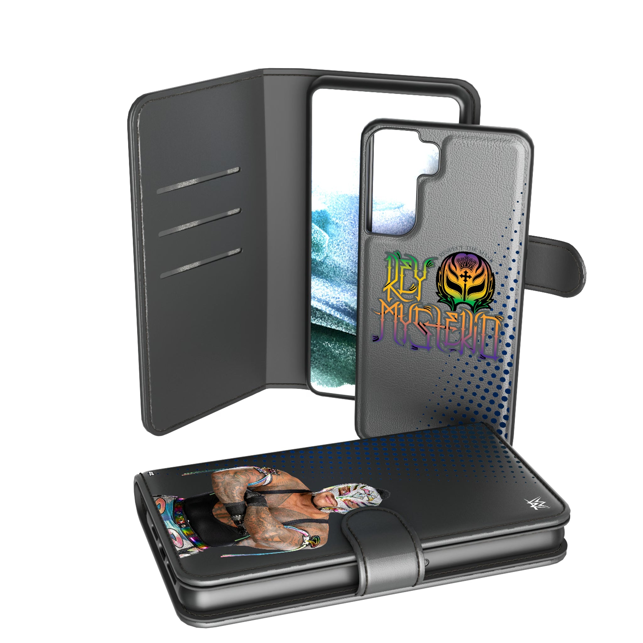 Rey Mysterio Superstar Galaxy Wallet Phone Case for Samsung Galaxy