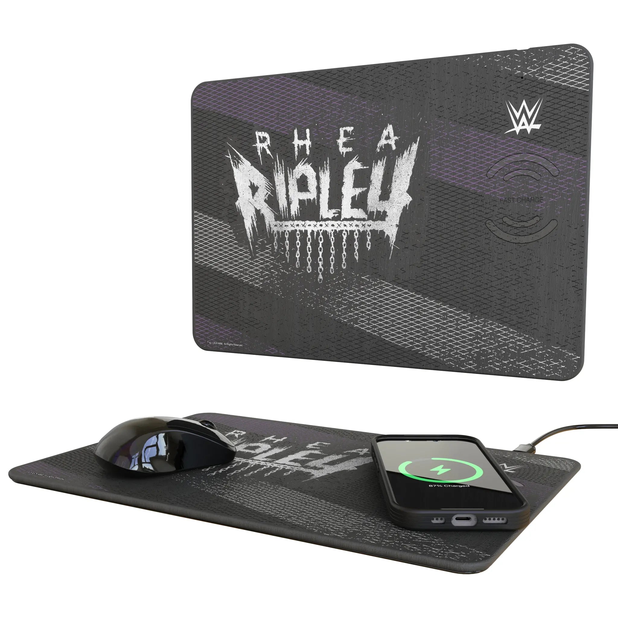Rhea Ripley Steel 15-Watt Wireless Charger and Mouse Pad