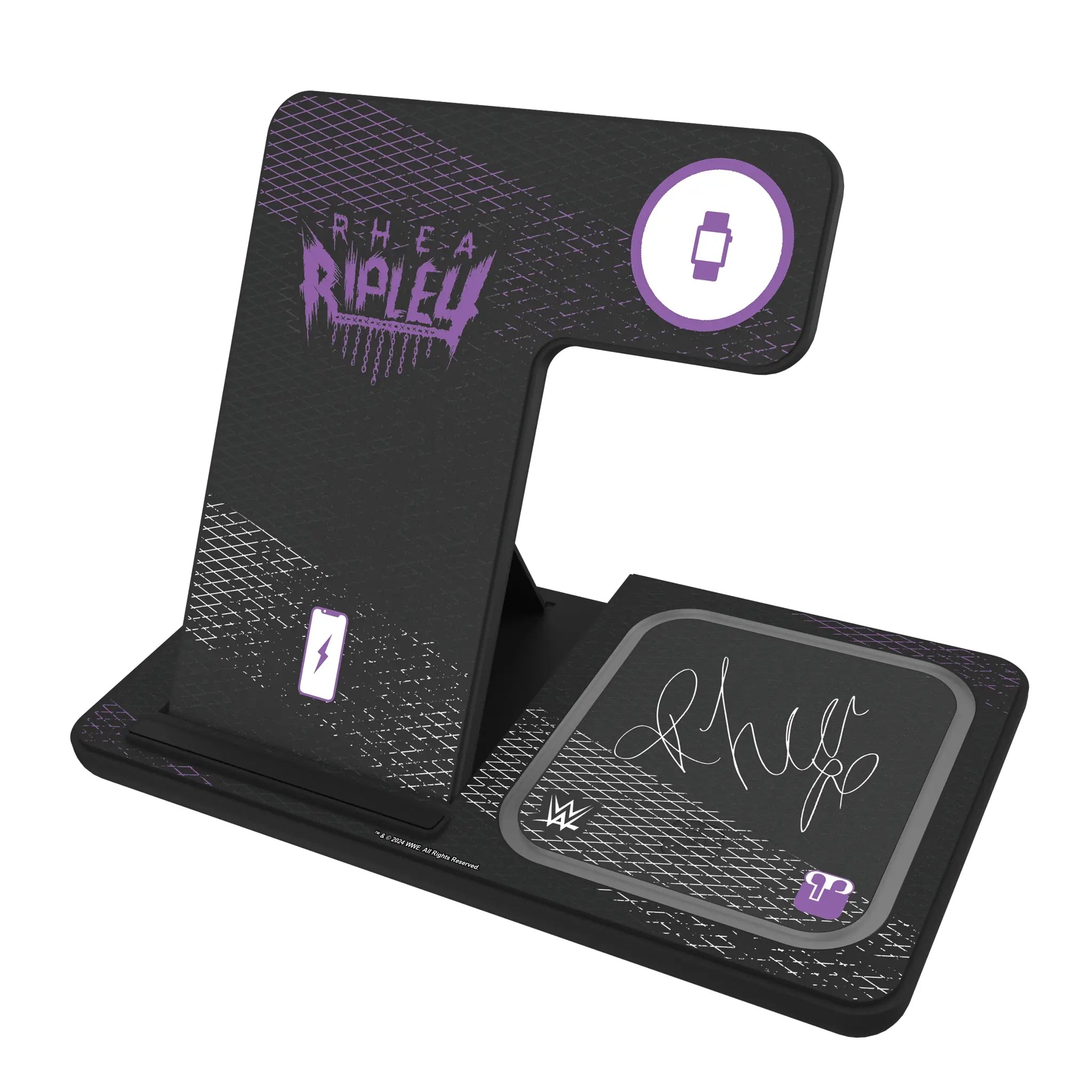 Rhea Ripley Steel 3 in 1 Charging Station