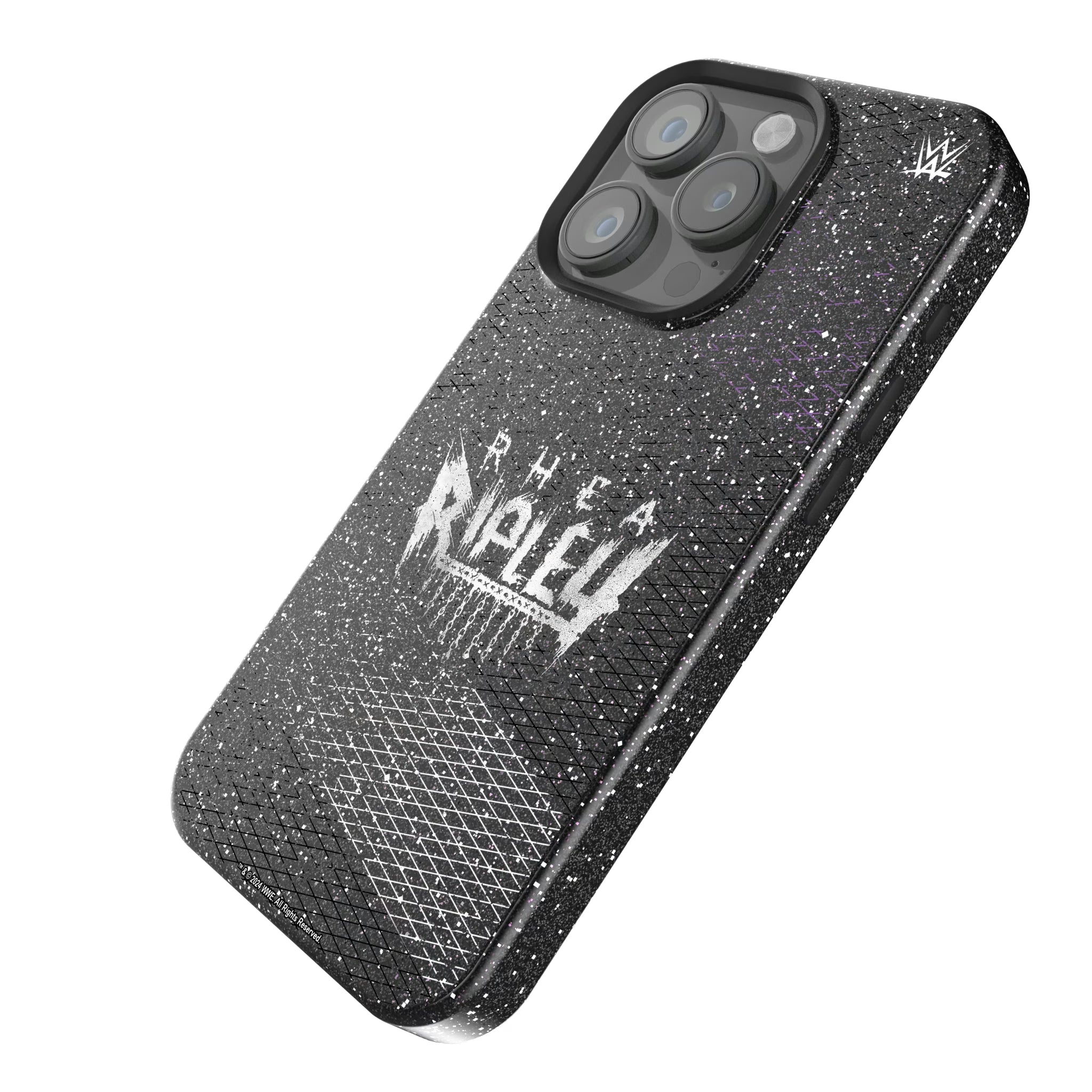 Rhea Ripley Steel iPhone Bling Phone Case for Apple iPhone - Isometric View