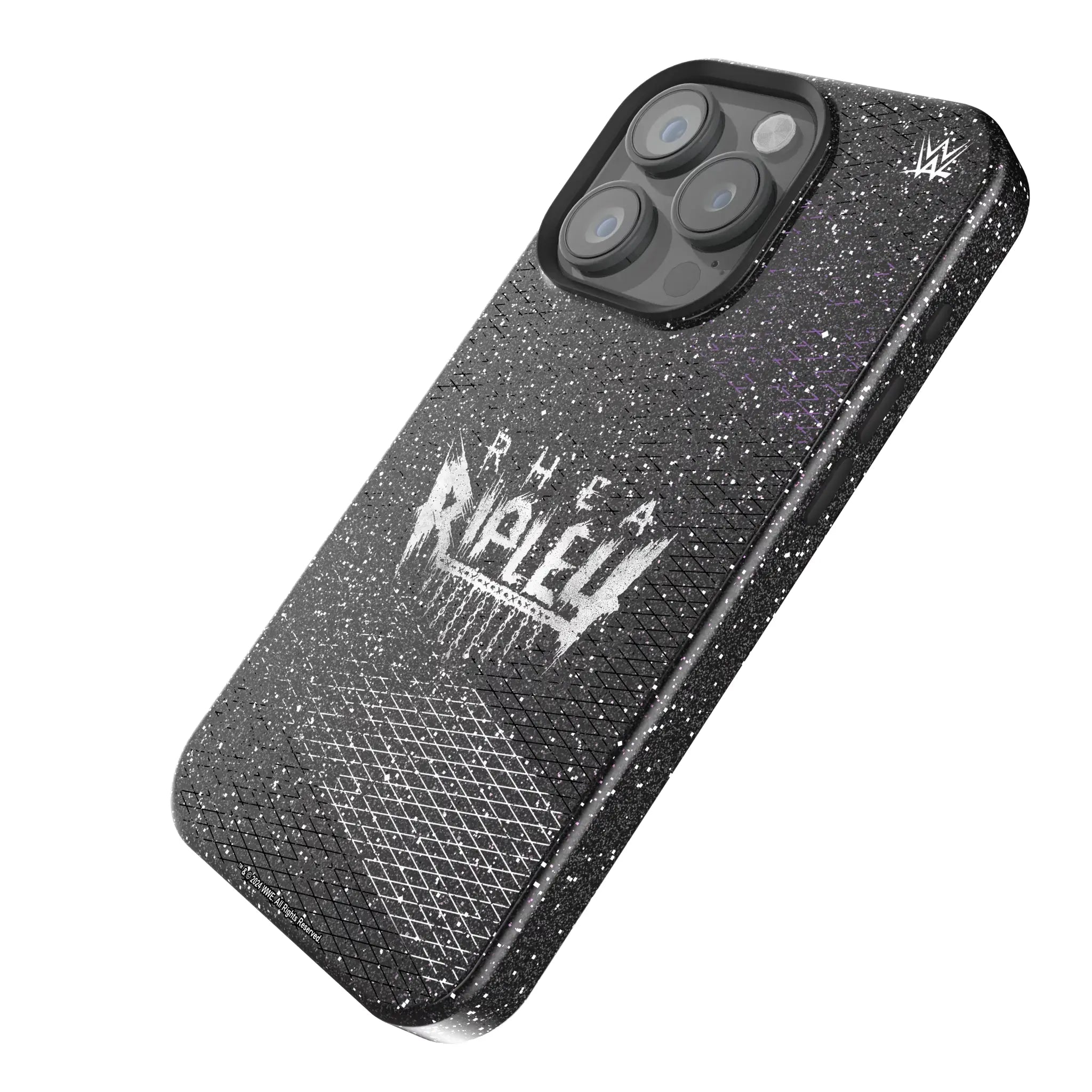 Rhea Ripley Steel iPhone Bling Phone Case for Apple iPhone - Isometric View