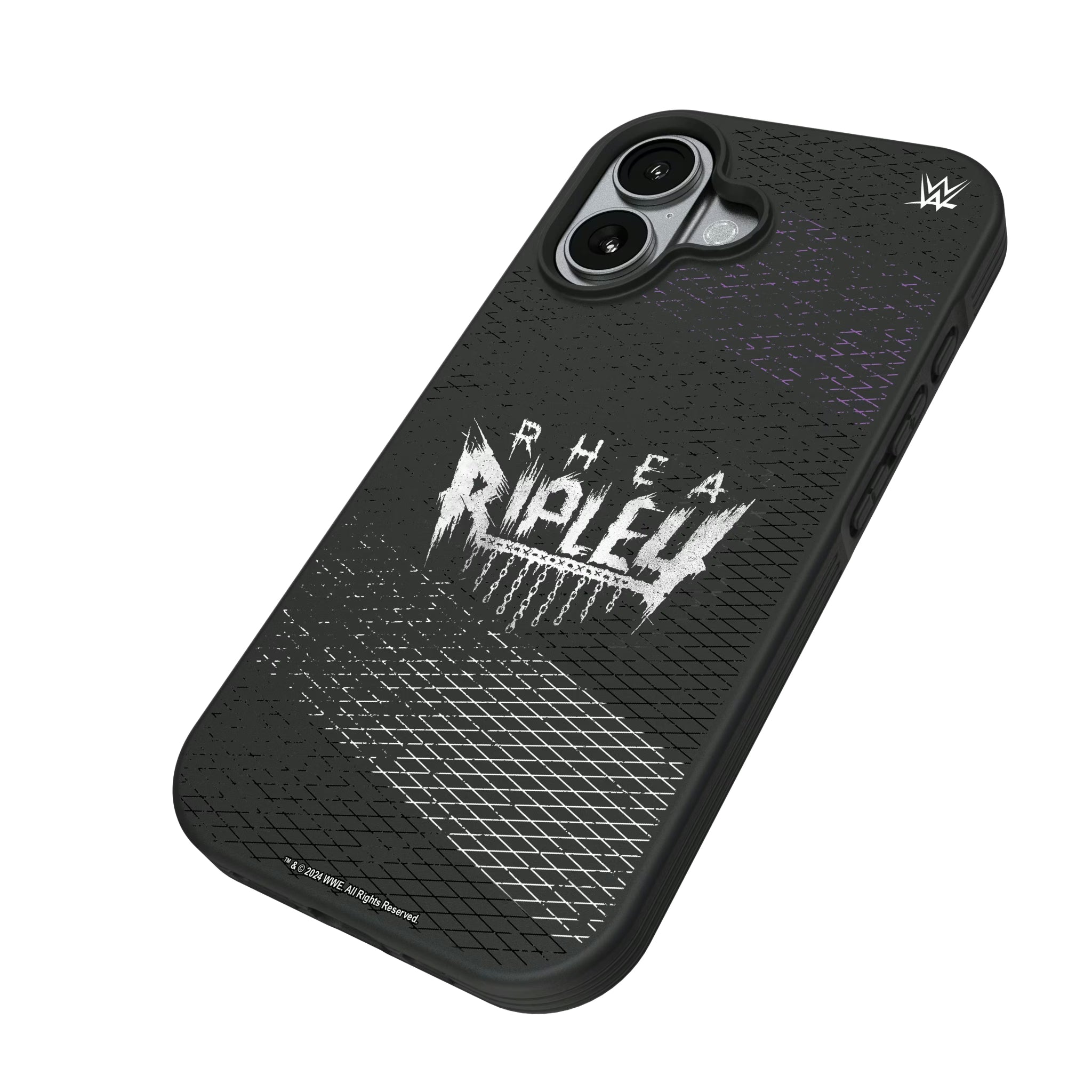 Rhea Ripley Steel iPhone Bump Phone Case for Apple iPhone - Isometric View#Device_iPhone 17