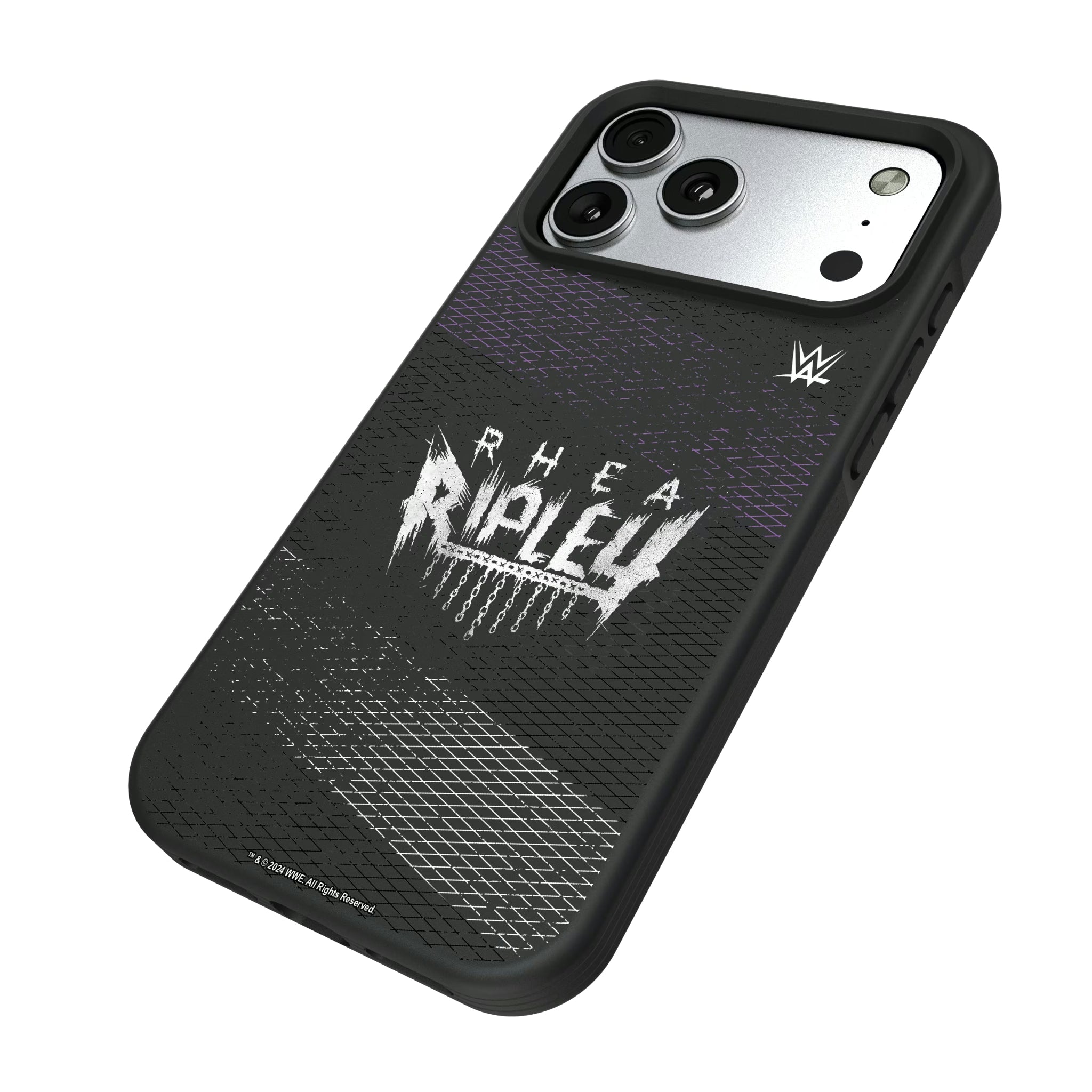Rhea Ripley Steel iPhone Bump Phone Case for Apple iPhone - Isometric View#Device_iPhone 17 Pro Max
