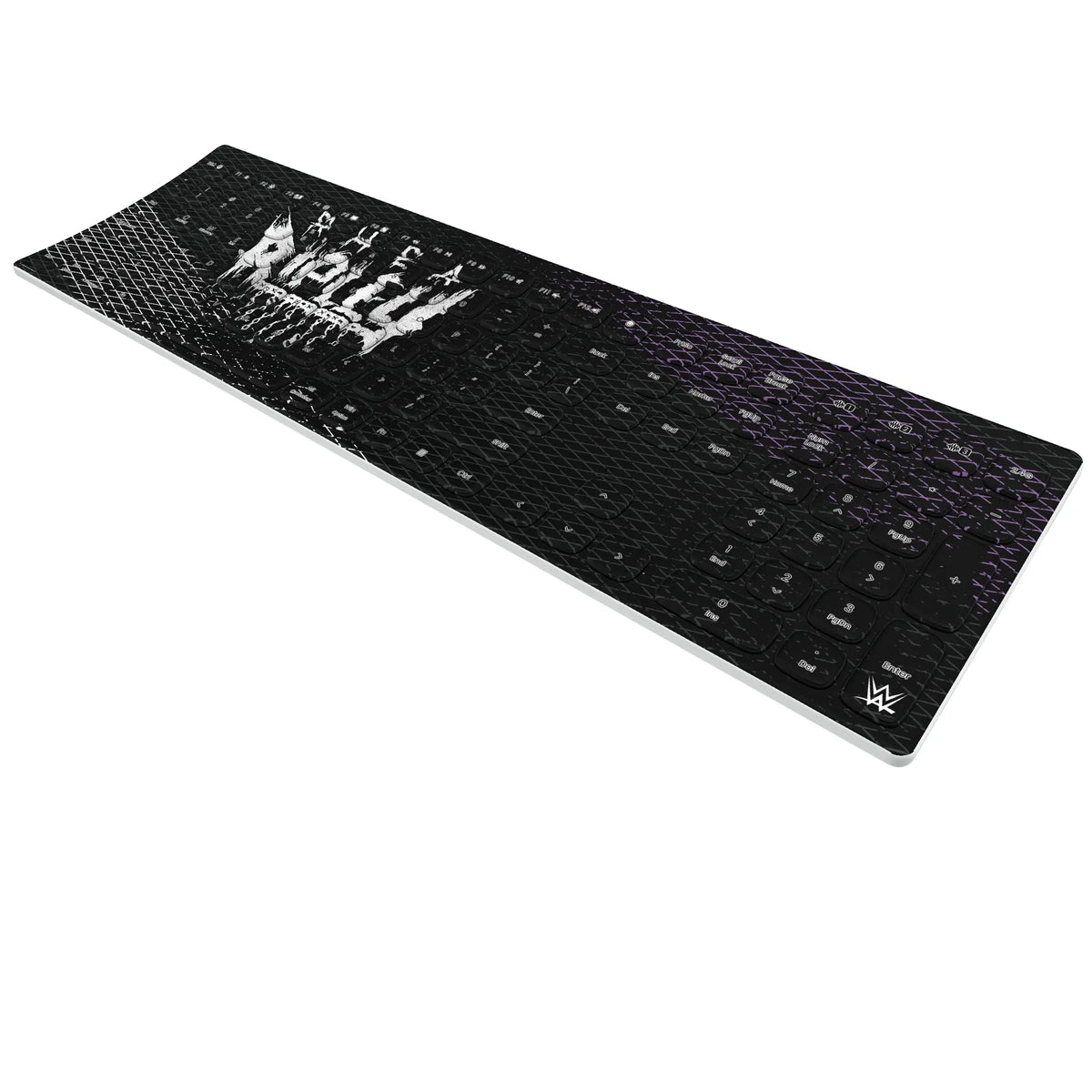 Rhea Ripley Steel KKB605 Curved Wireless Keyboard - Isometric View