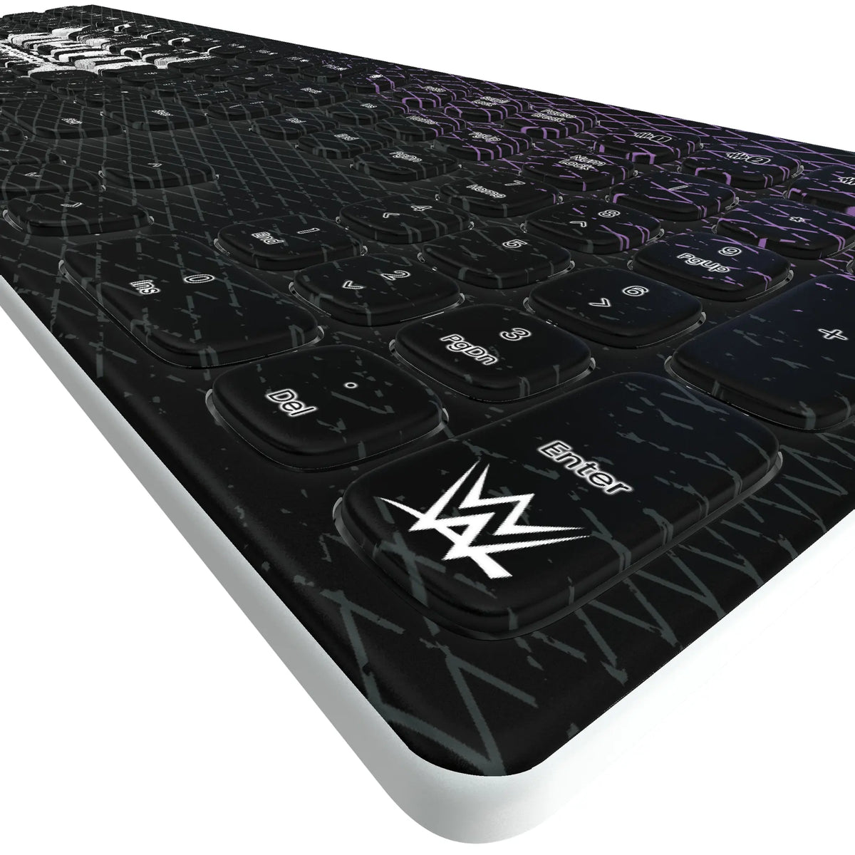 Rhea Ripley Steel KKB605 Curved Wireless Keyboard - Detail