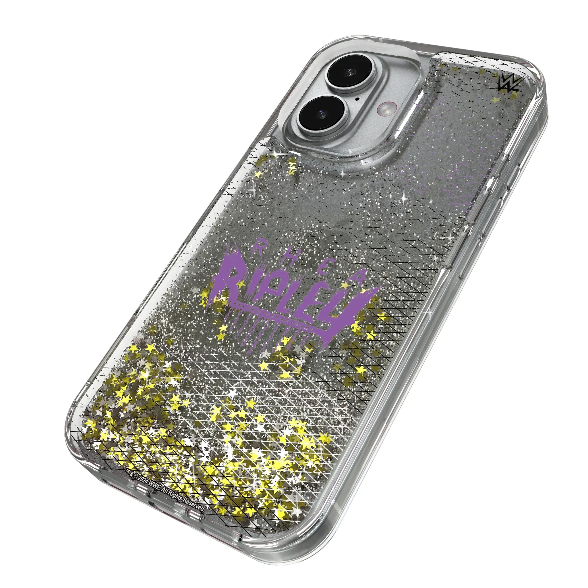 Rhea Ripley Steel iPhone Glitter Phone Case for Apple iPhone - Isometric View