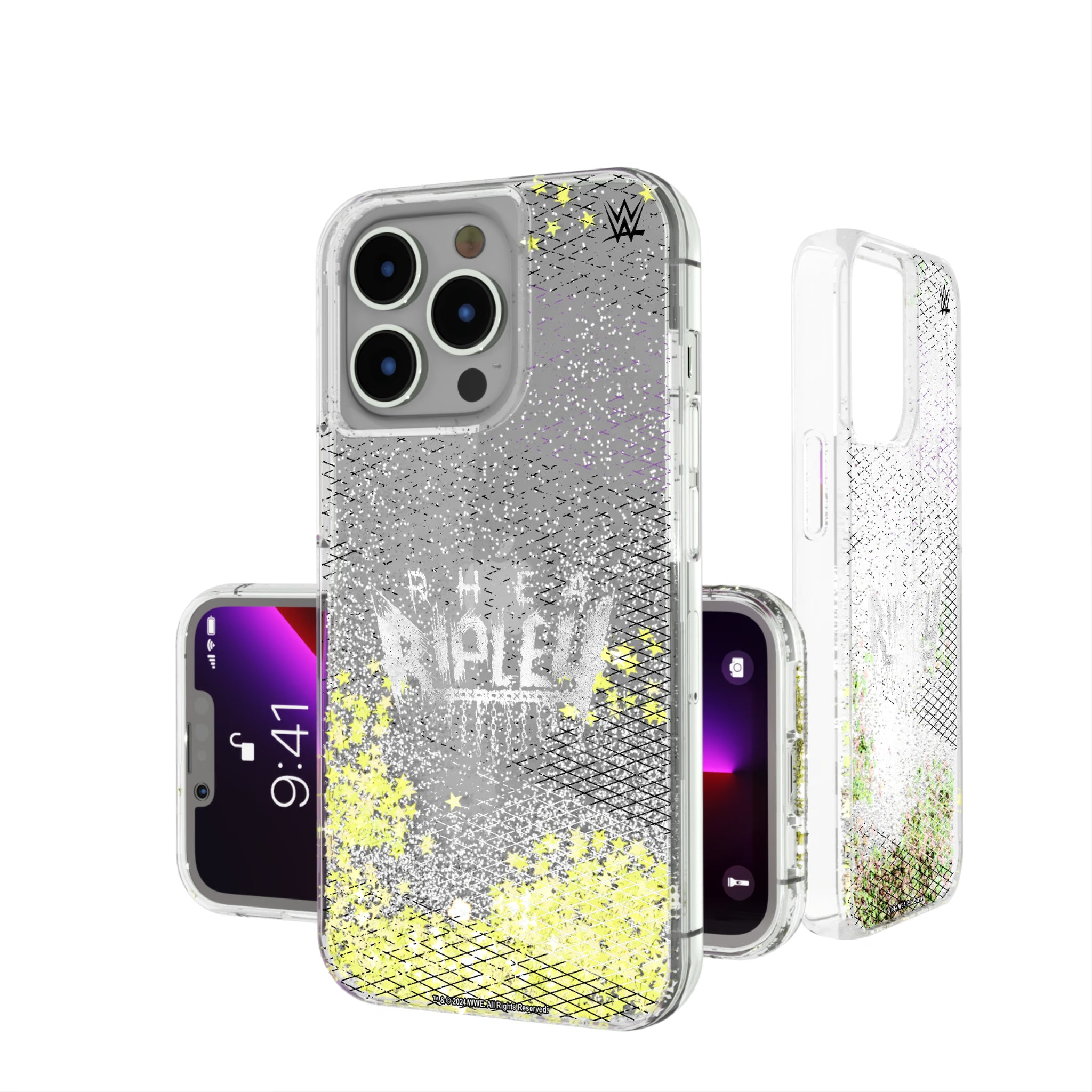 Rhea Ripley Steel iPhone Glitter Phone Case for Apple iPhone