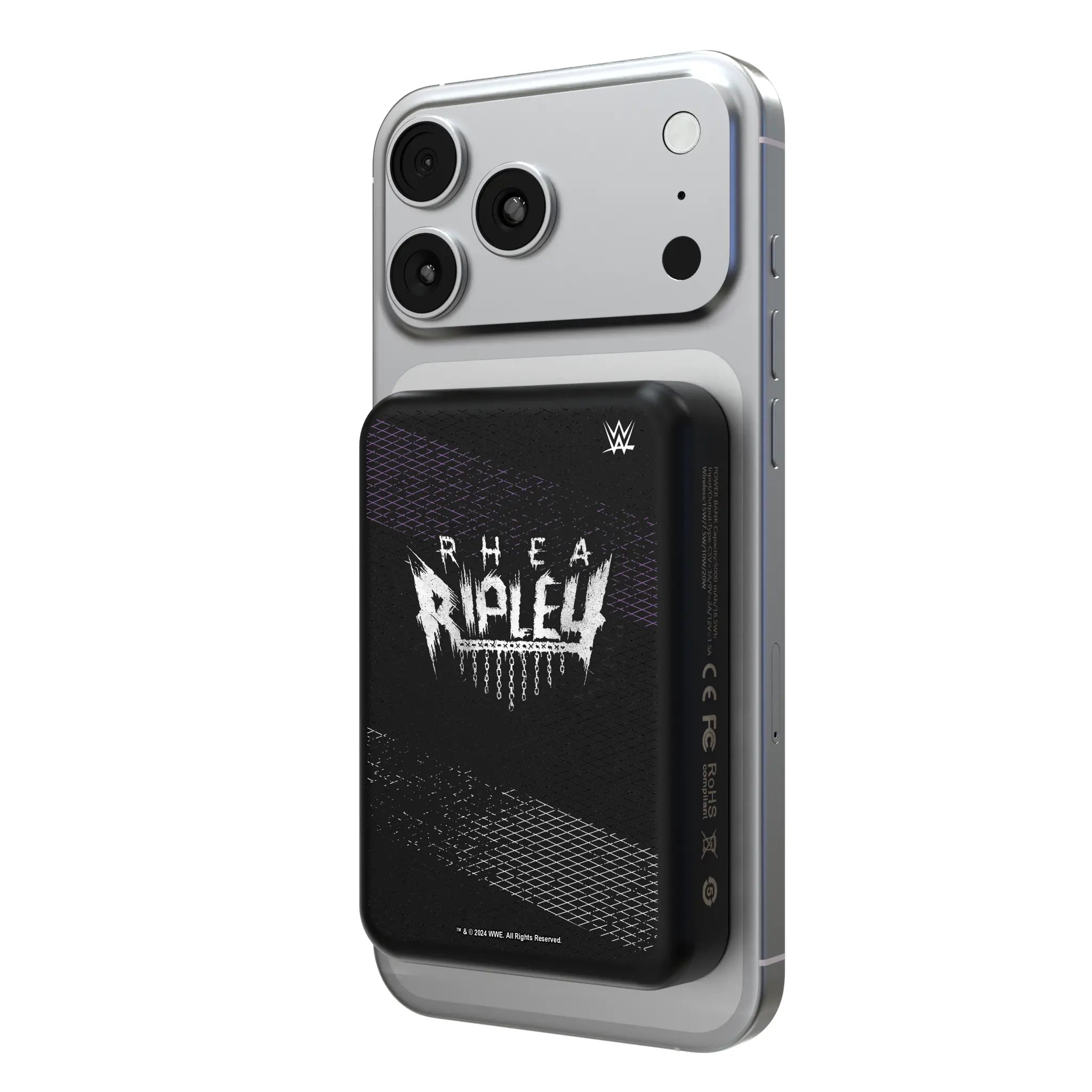 Rhea Ripley Steel Wireless Mag Power Bank