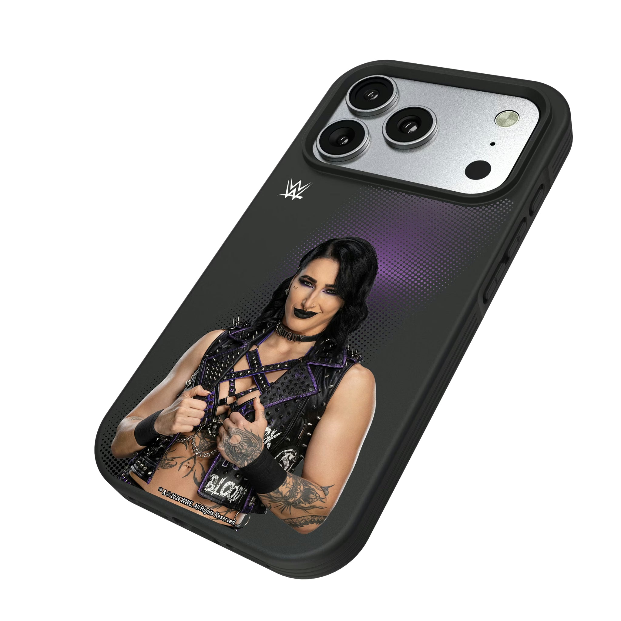 Rhea Ripley Superstar iPhone Bump Phone Case for Apple iPhone - Isometric View#Device_iPhone 17 Pro