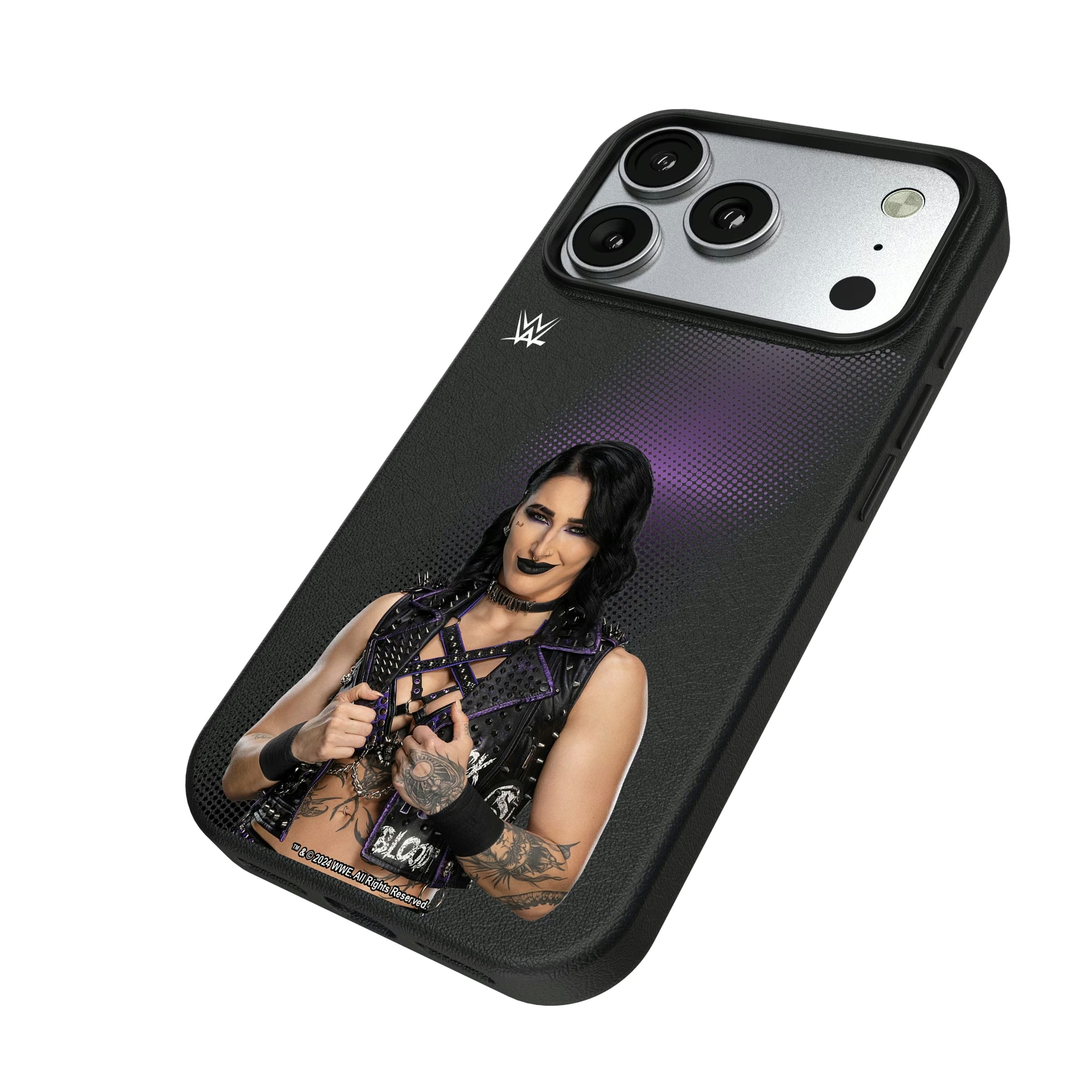 Rhea Ripley Superstar iPhone MagSafe Compatible Phone Case for Apple iPhone - Isometric View#Device_iPhone 17 Pro