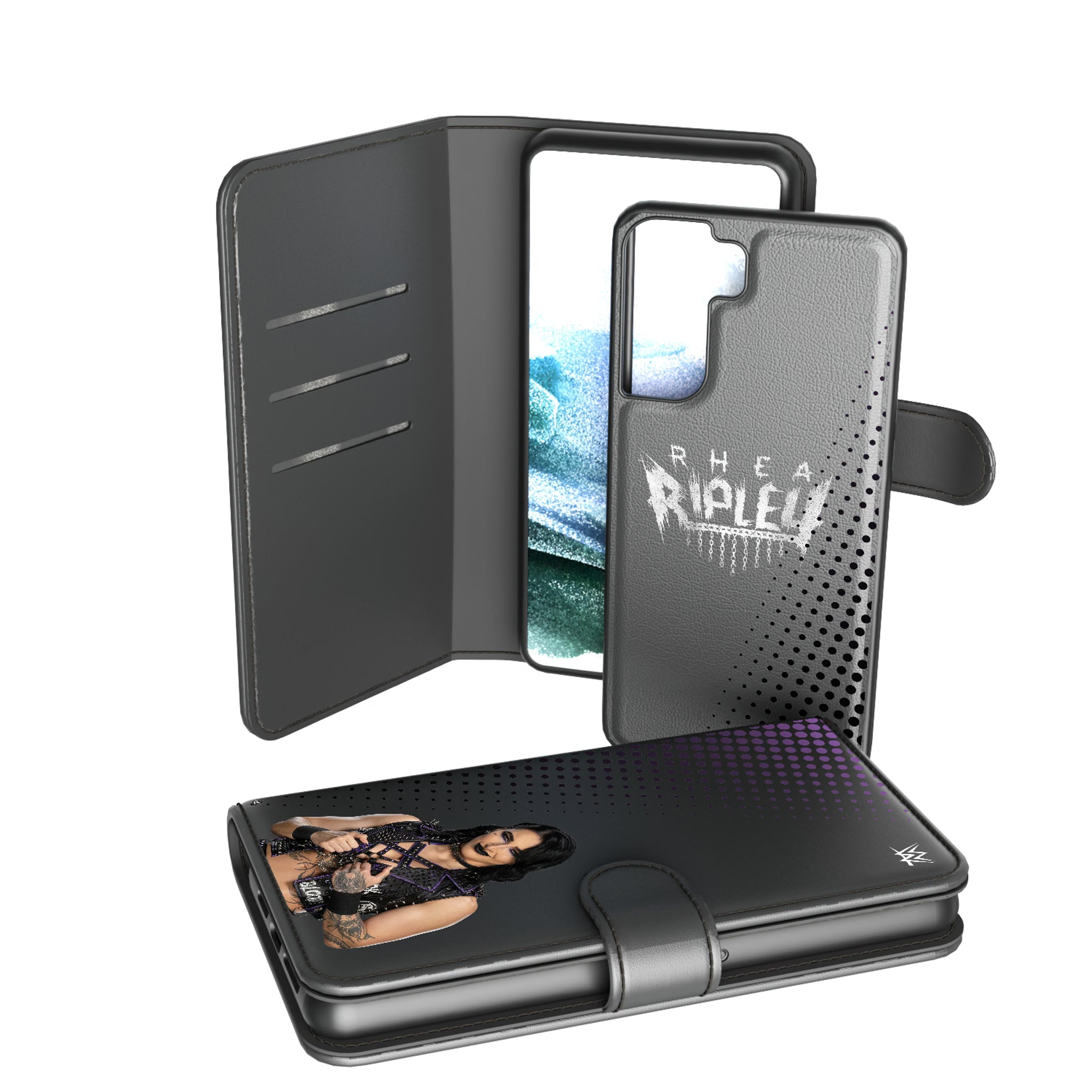 Rhea Ripley Superstar Galaxy Wallet Phone Case for Samsung Galaxy