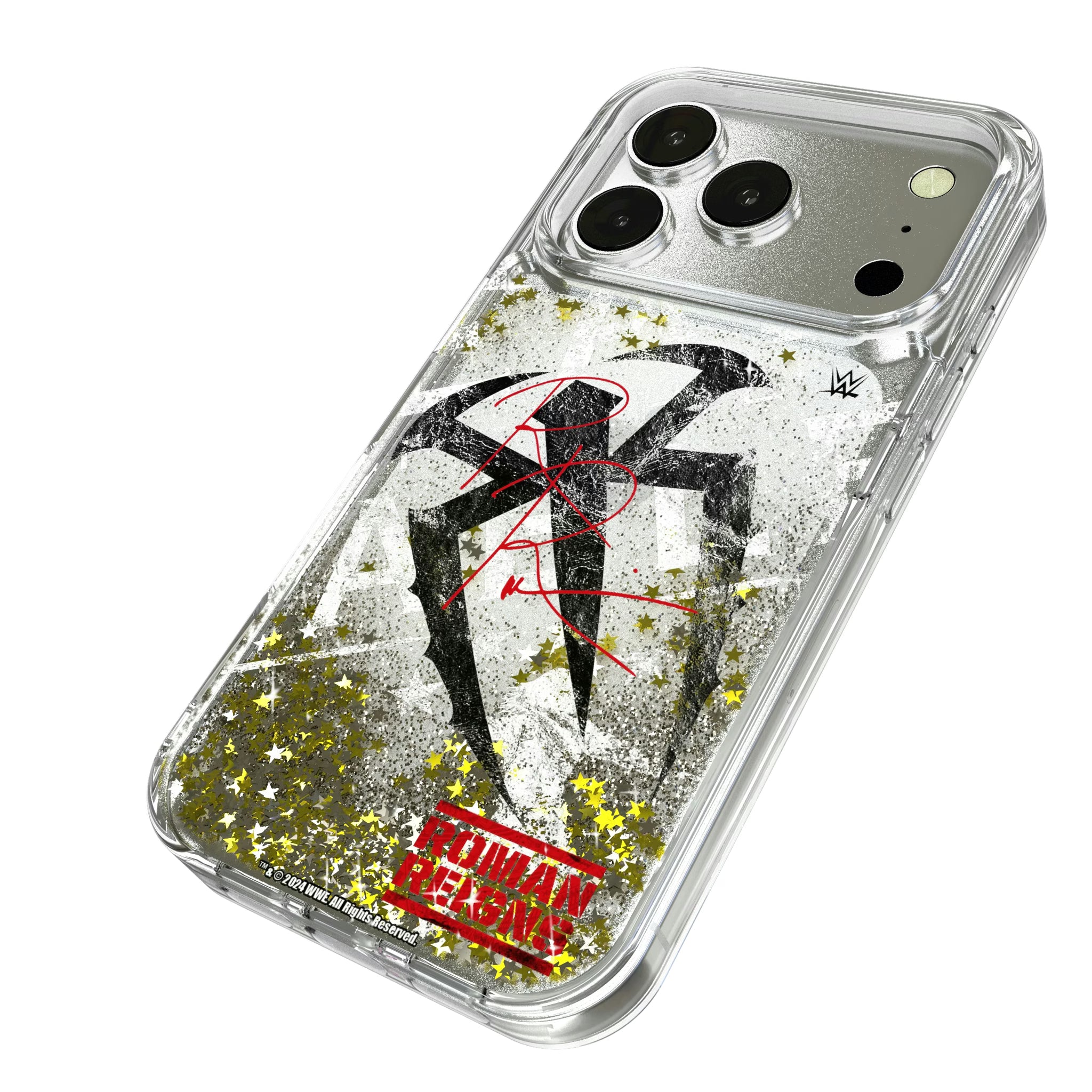 Roman Reigns Impact iPhone Glitter Phone Case for Apple iPhone - Isometric View
