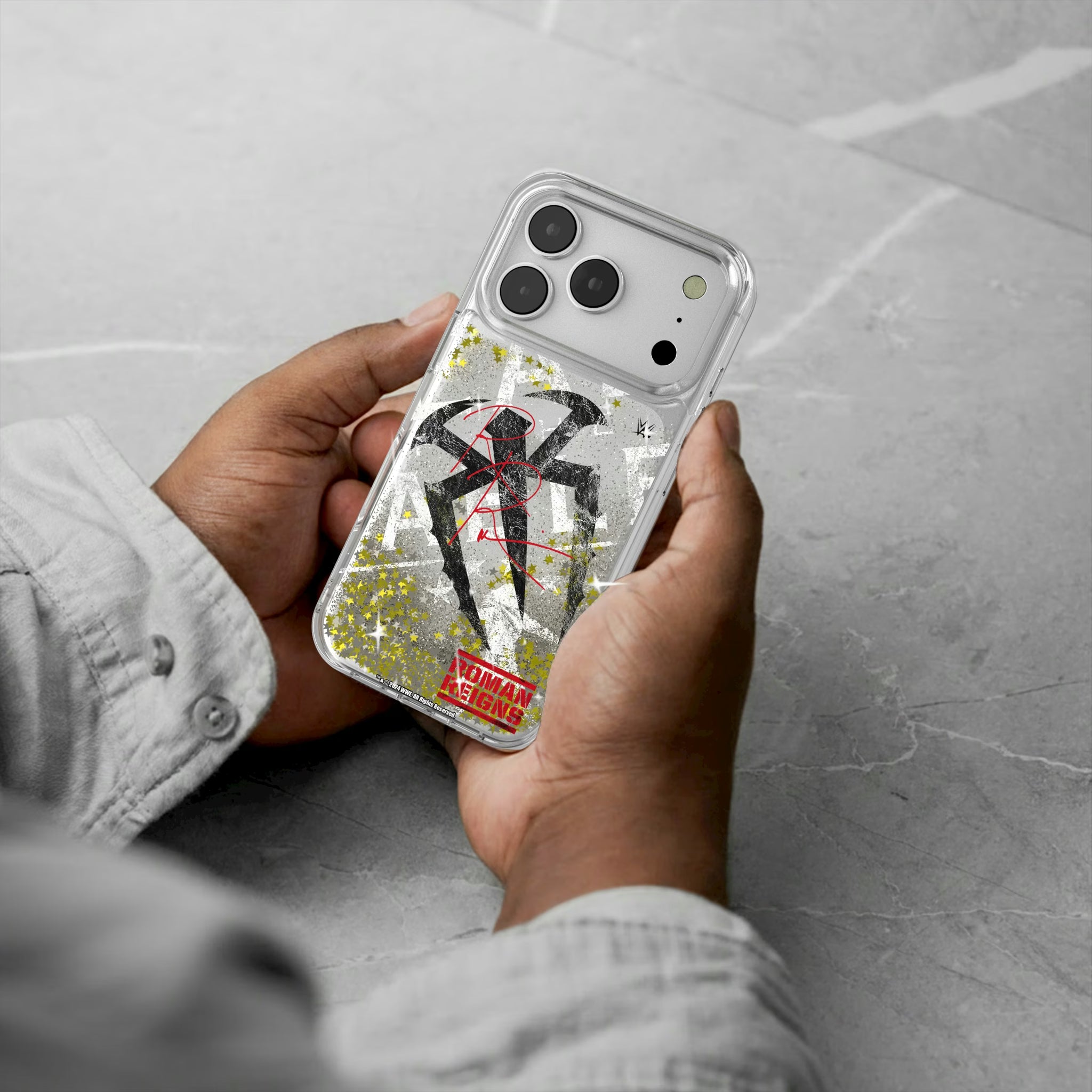 Roman Reigns Impact iPhone Glitter Phone Case for Apple iPhone - Lifestyle