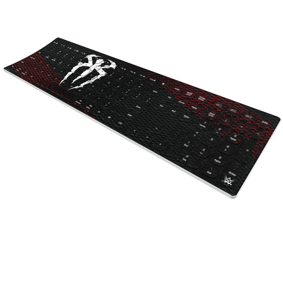 Roman Reigns Steel KKB605 Curved Wireless Keyboard - Isometric View