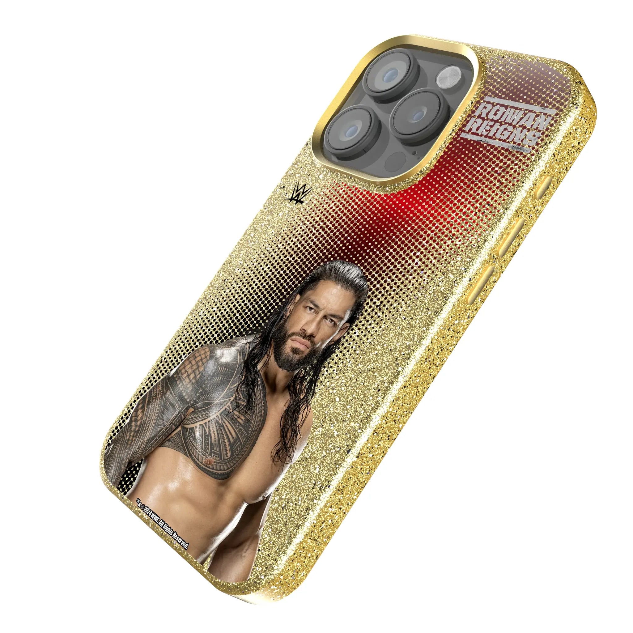 Roman Reigns Superstar iPhone Bling Phone Case for Apple iPhone - Isometric View