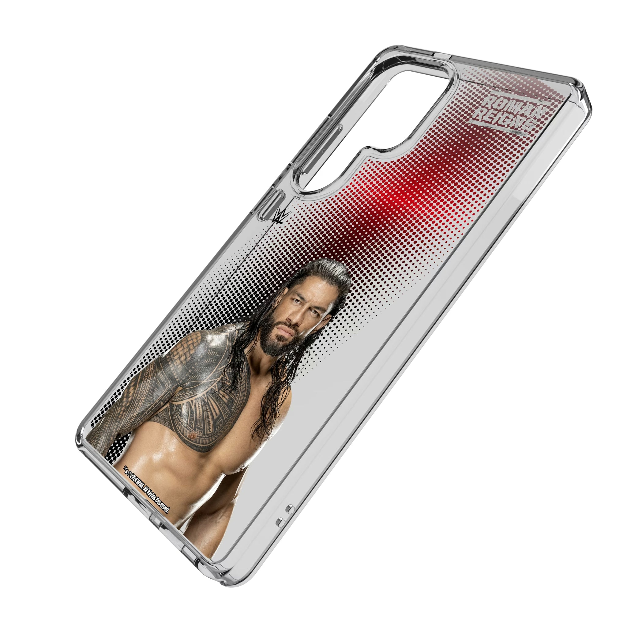 Roman Reigns Superstar Galaxy Clear Phone Case for Samsung Galaxy - Isometric View