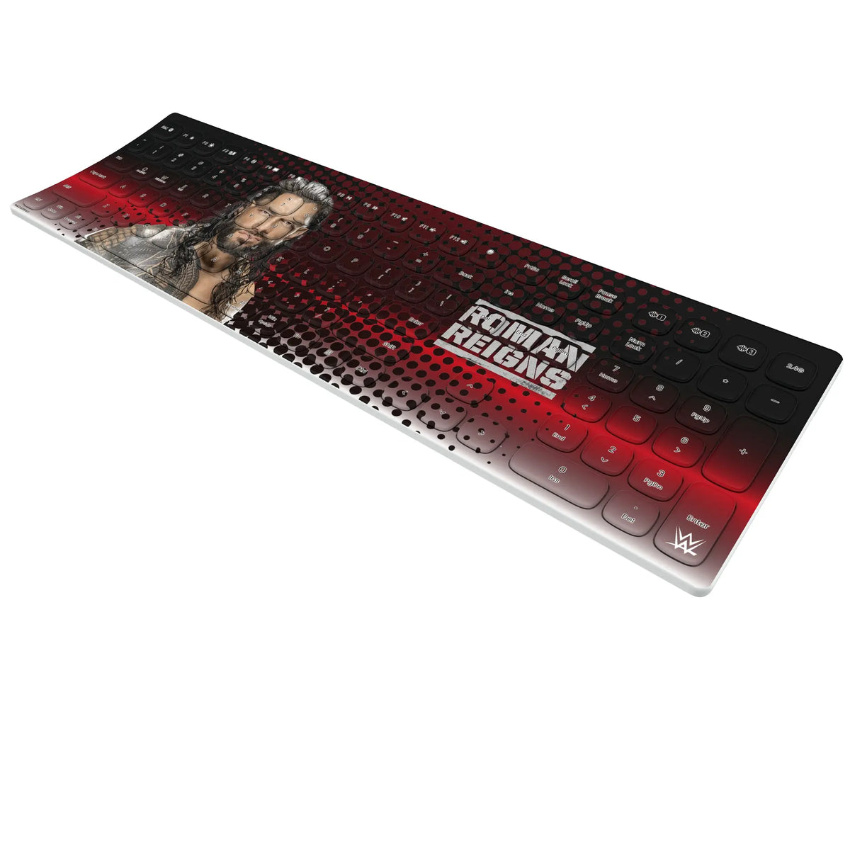 Roman Reigns Superstar KKB605 Curved Wireless Keyboard - Isometric View