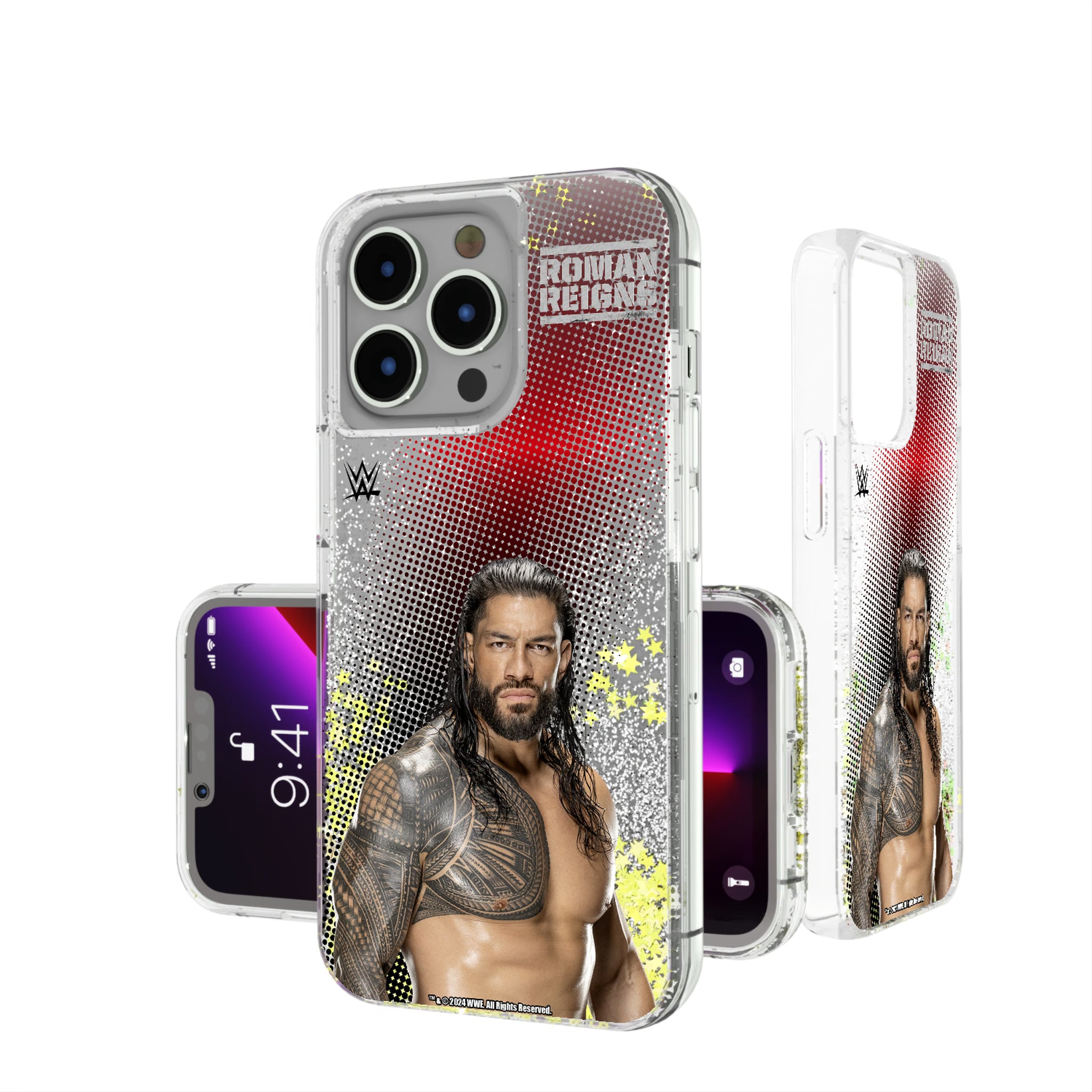 Roman Reigns Superstar iPhone Glitter Phone Case for Apple iPhone