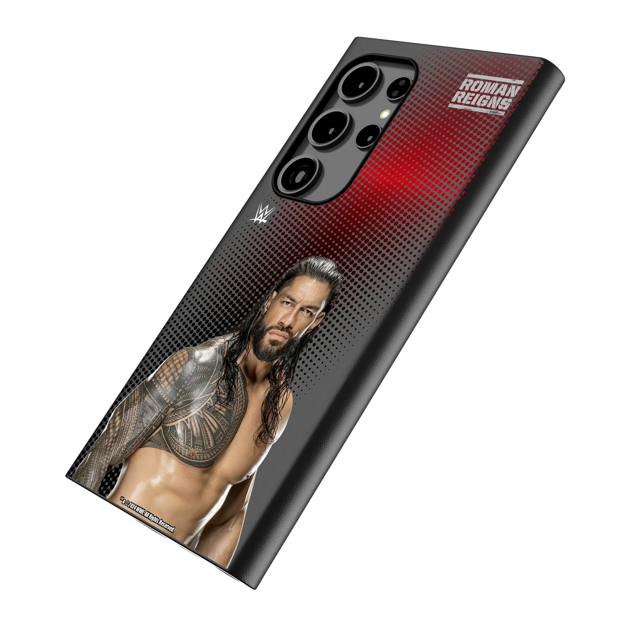 Roman Reigns Superstar Galaxy MagSafe Compatible Phone Case for Samsung Galaxy - Isometric View