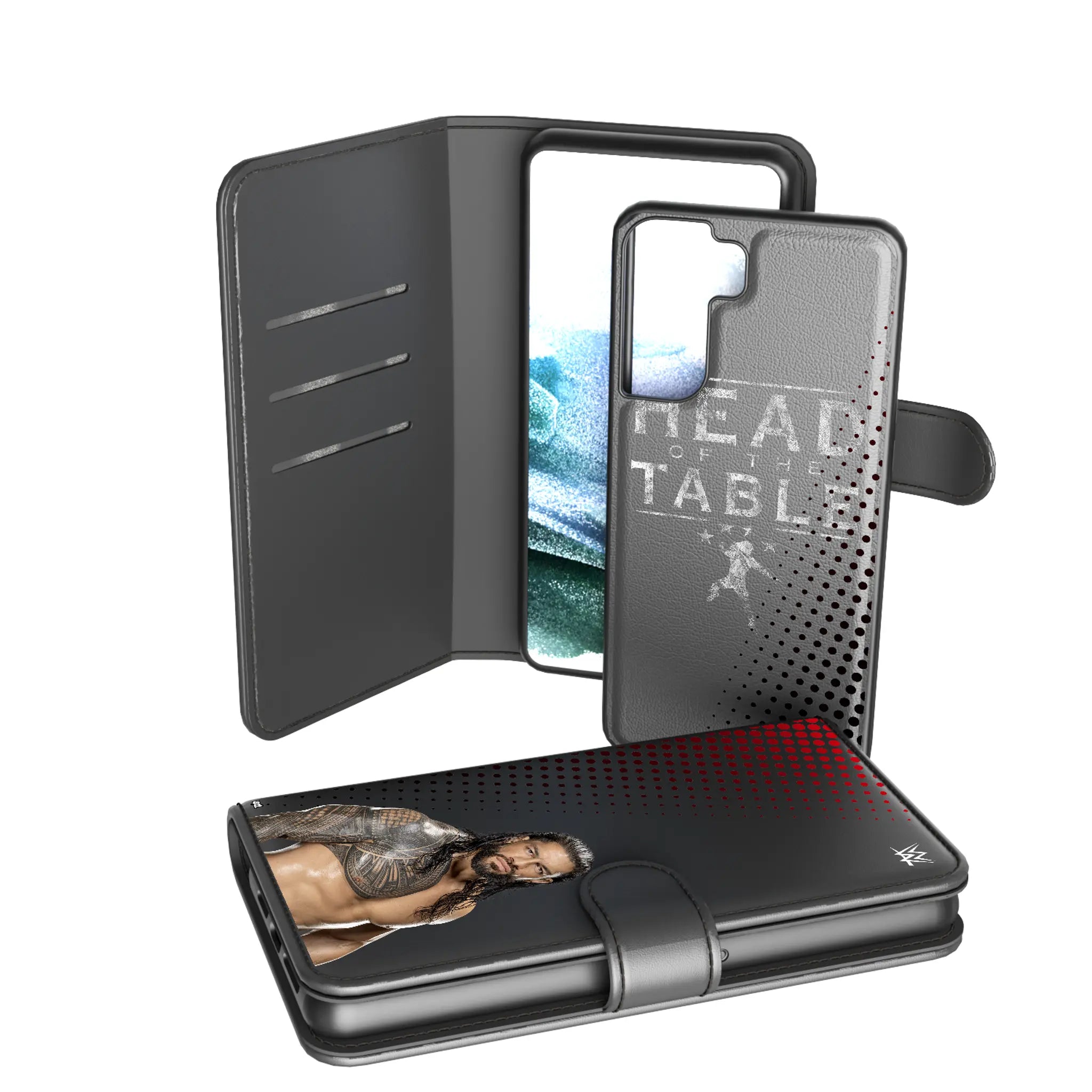 Roman Reigns Superstar Galaxy Wallet Phone Case for Samsung Galaxy