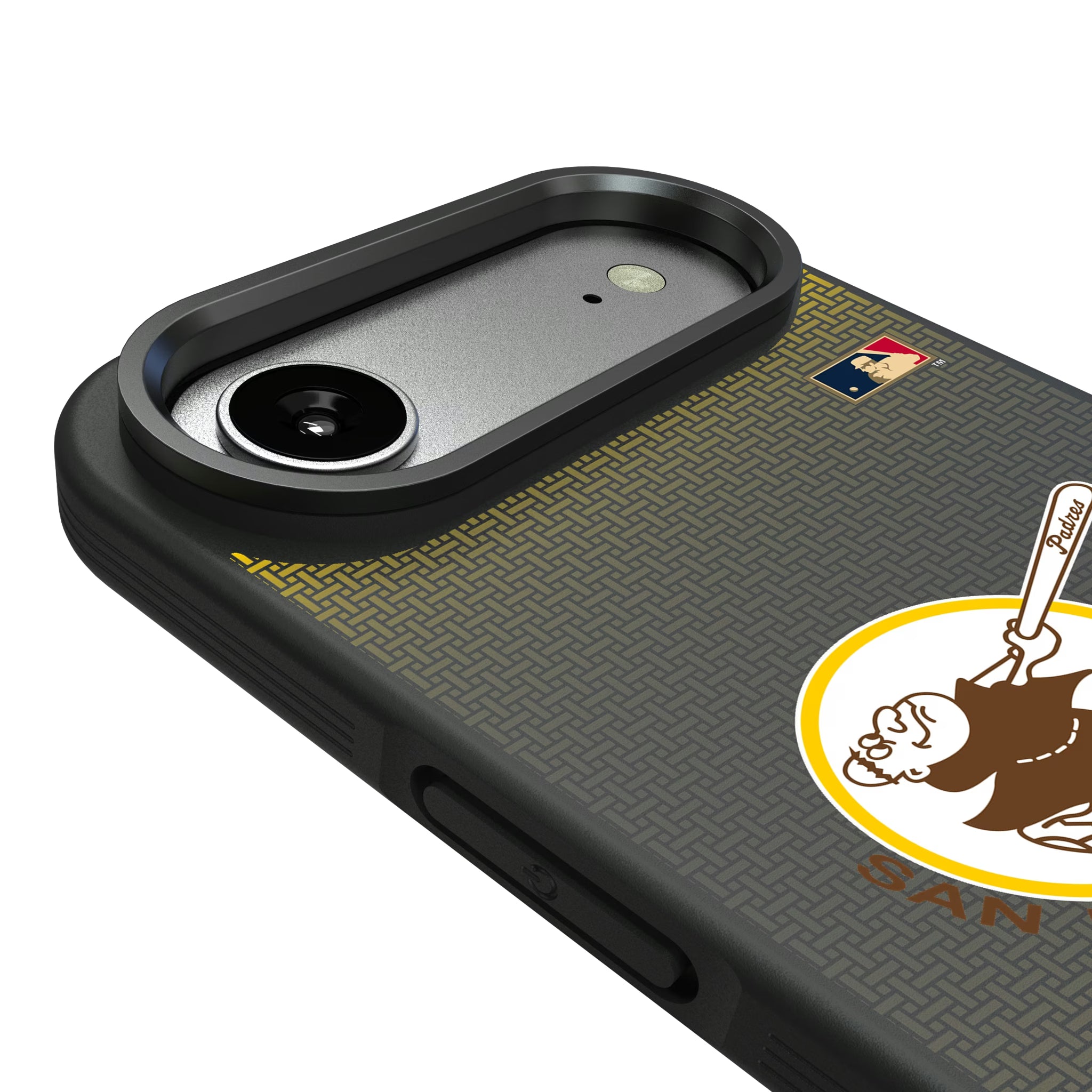 San Diego Padres 1969-1984 - Cooperstown Collection Linen iPhone Bump Phone Case for Apple iPhone - Detail#Device_iPhone Air