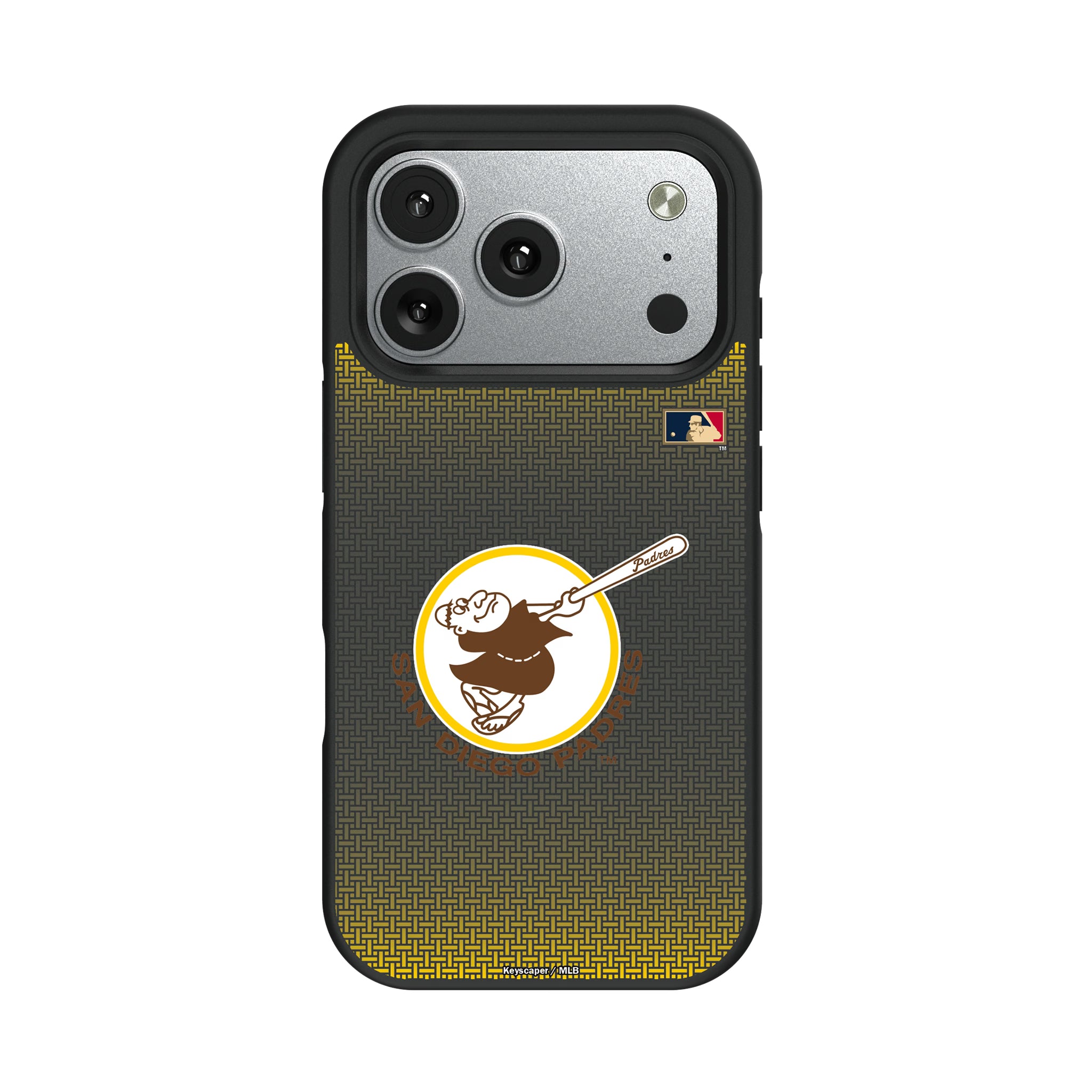 San Diego Padres 1969-1984 - Cooperstown Collection Linen iPhone Bump Phone Case for Apple iPhone#Device_iPhone 17 Pro