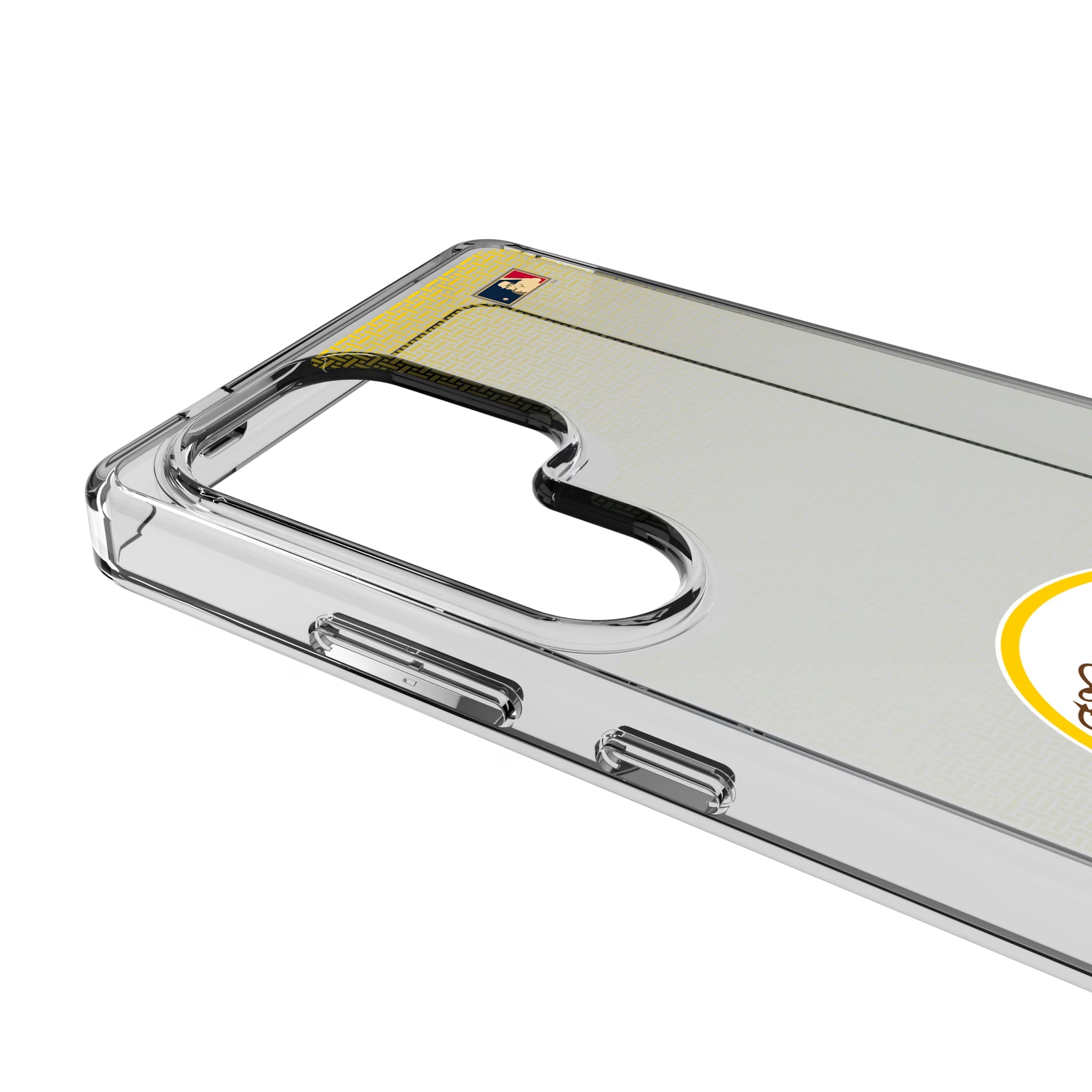 San Diego Padres 1969-1984 - Cooperstown Collection Linen Galaxy Clear Phone Case for Samsung Galaxy - Detail
