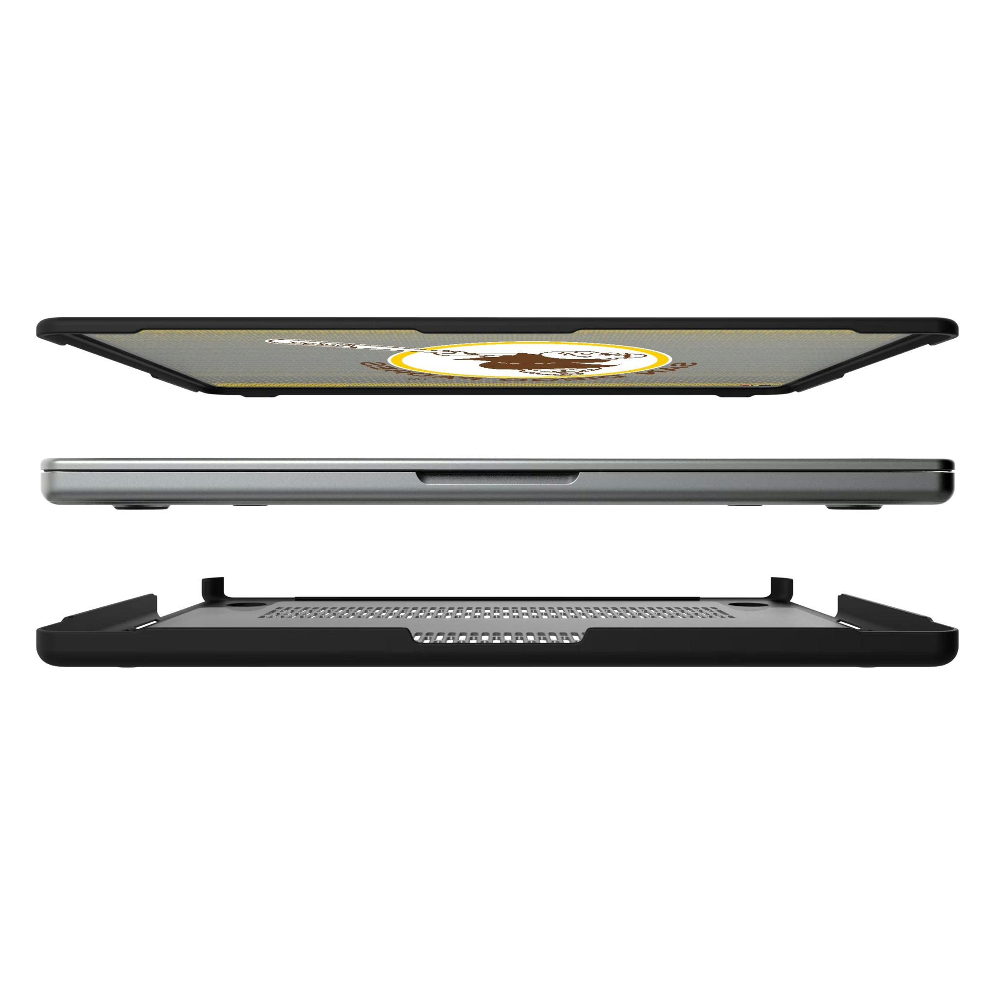 San Diego Padres 1969-1984 - Cooperstown Collection Linen MacBook Laptop Case for Apple MacBook#Device_MacBook Pro (14-inch, 2021) / MacBook Pro (14-inch, 2023) / MacBook Pro (14-inch, 2024)