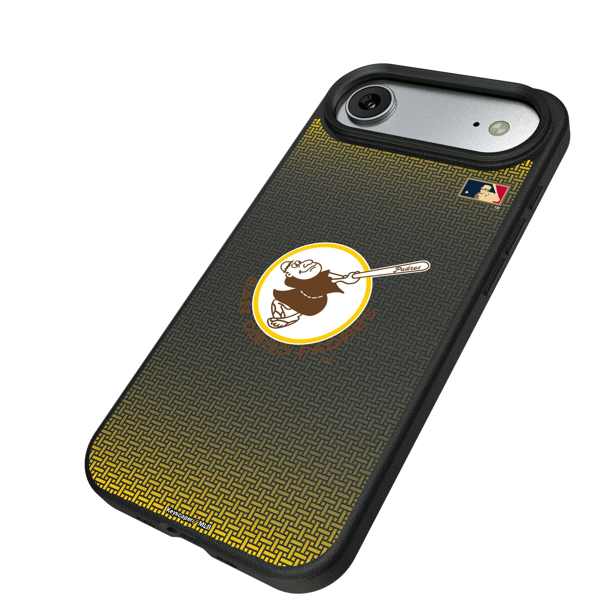 San Diego Padres 1969-1984 - Cooperstown Collection Linen iPhone MagSafe Compatible Phone Case for Apple iPhone - Isometric View#Device_iPhone Air