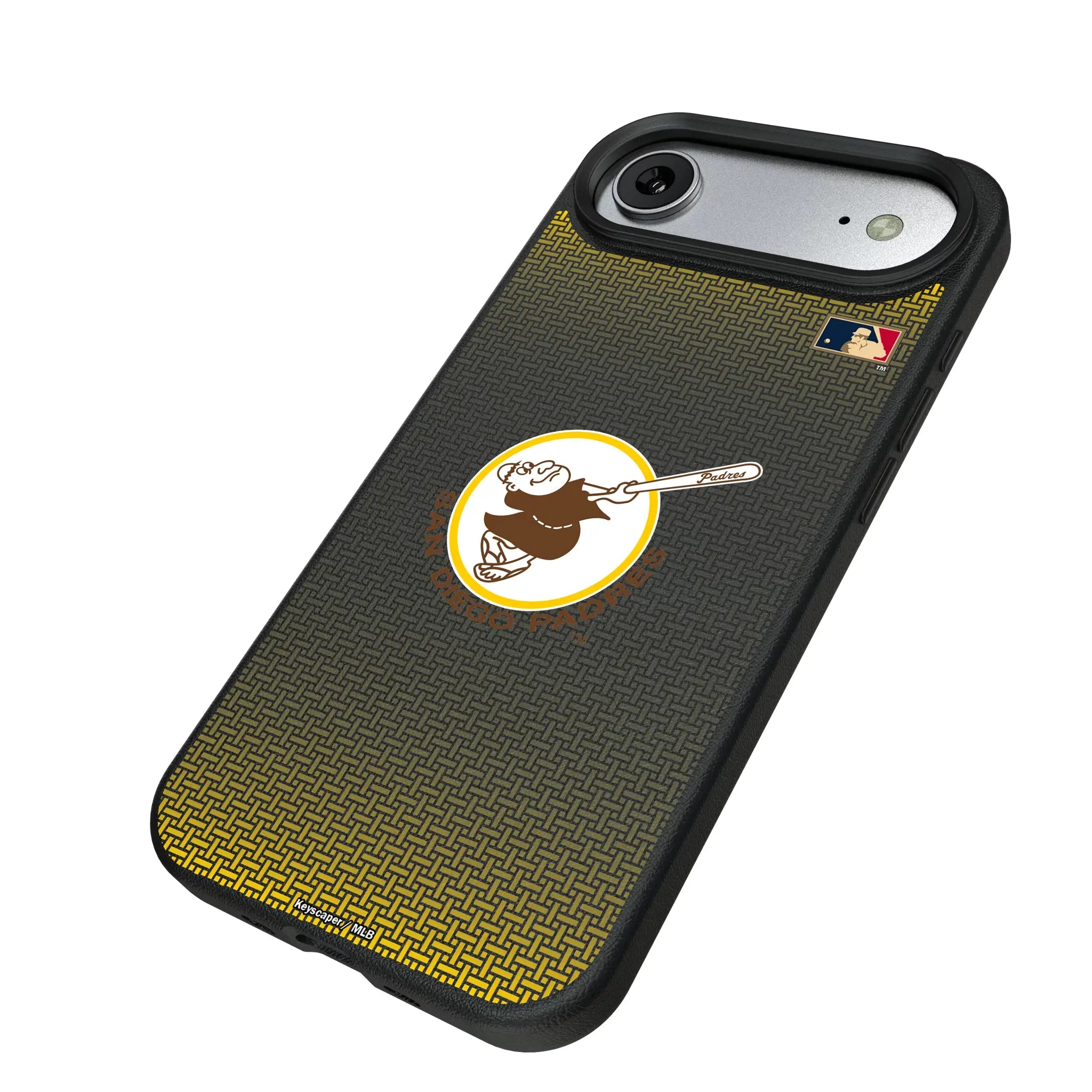San Diego Padres 1969-1984 - Cooperstown Collection Linen iPhone MagSafe Compatible Phone Case for Apple iPhone - Isometric View#Device_iPhone Air