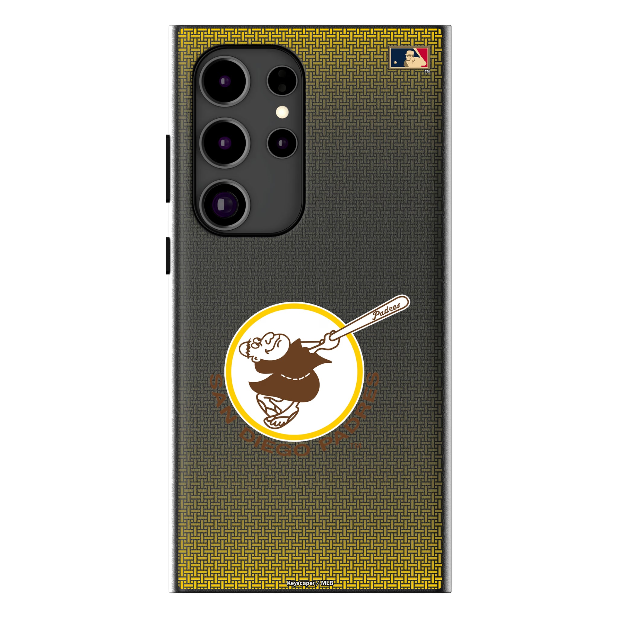 San Diego Padres 1969-1984 - Cooperstown Collection Linen Galaxy MagSafe Compatible Phone Case for Samsung Galaxy