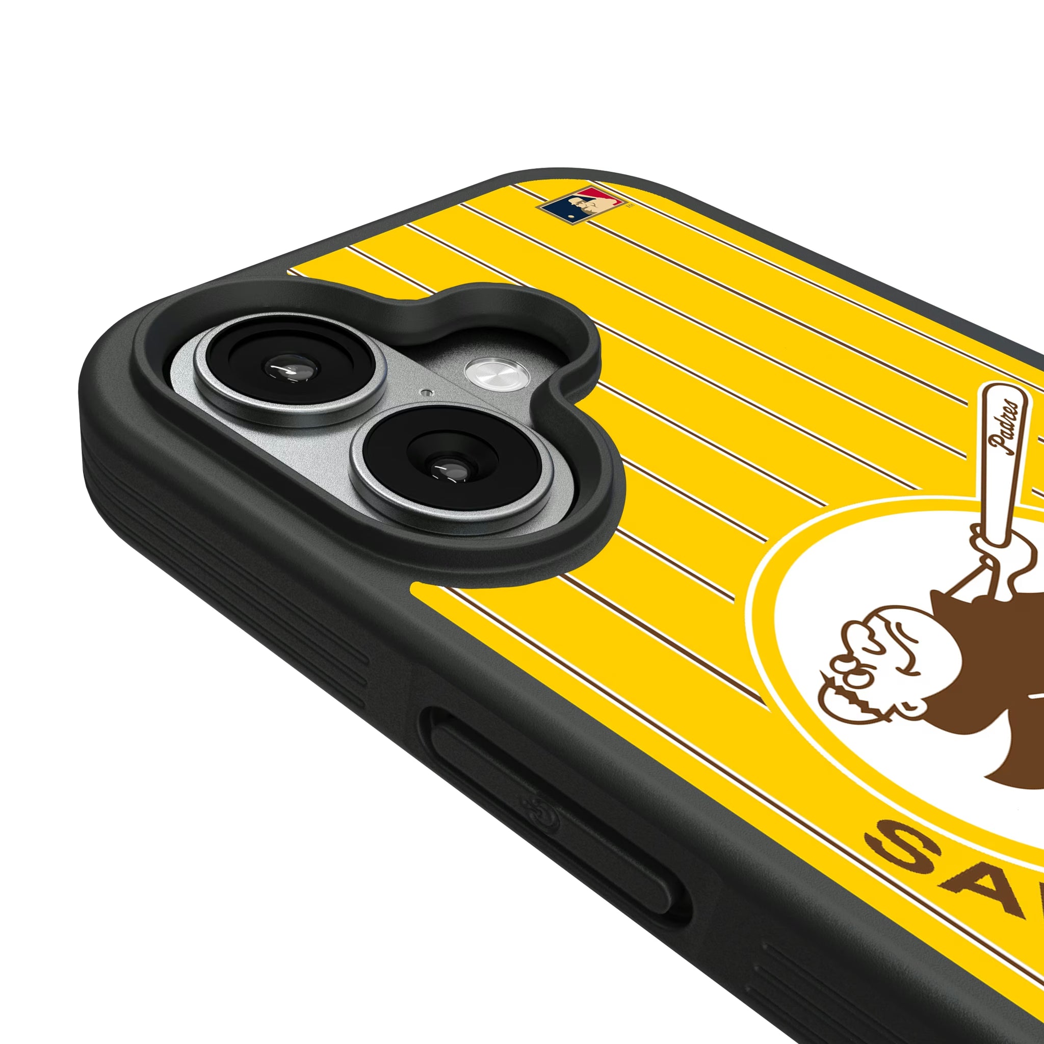 San Diego Padres 1969-1984 - Cooperstown Collection Pinstripe iPhone Bump Phone Case for Apple iPhone - Detail#Device_iPhone 17