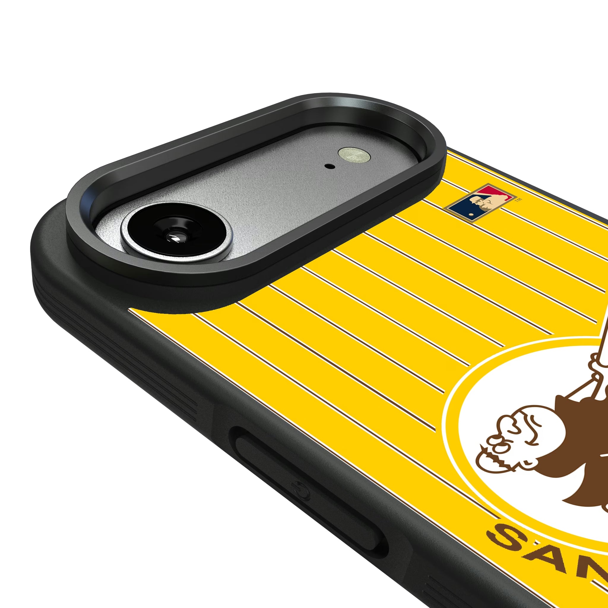 San Diego Padres 1969-1984 - Cooperstown Collection Pinstripe iPhone Bump Phone Case for Apple iPhone - Detail#Device_iPhone Air