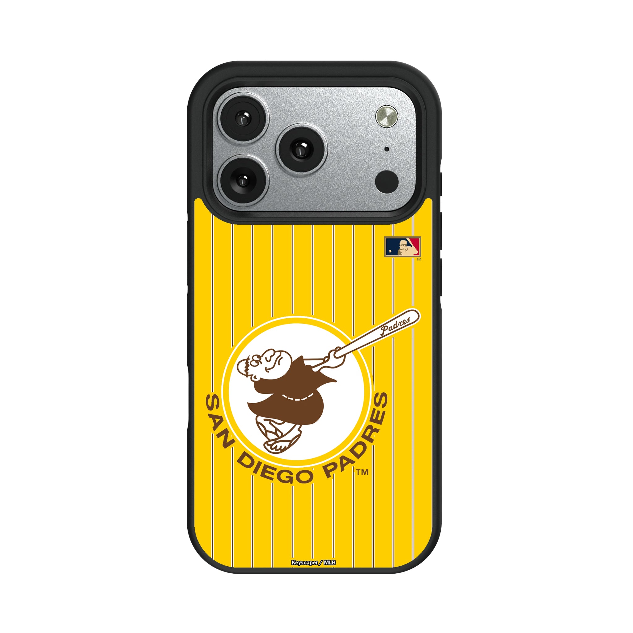 San Diego Padres 1969-1984 - Cooperstown Collection Pinstripe iPhone Bump Phone Case for Apple iPhone#Device_iPhone 17 Pro