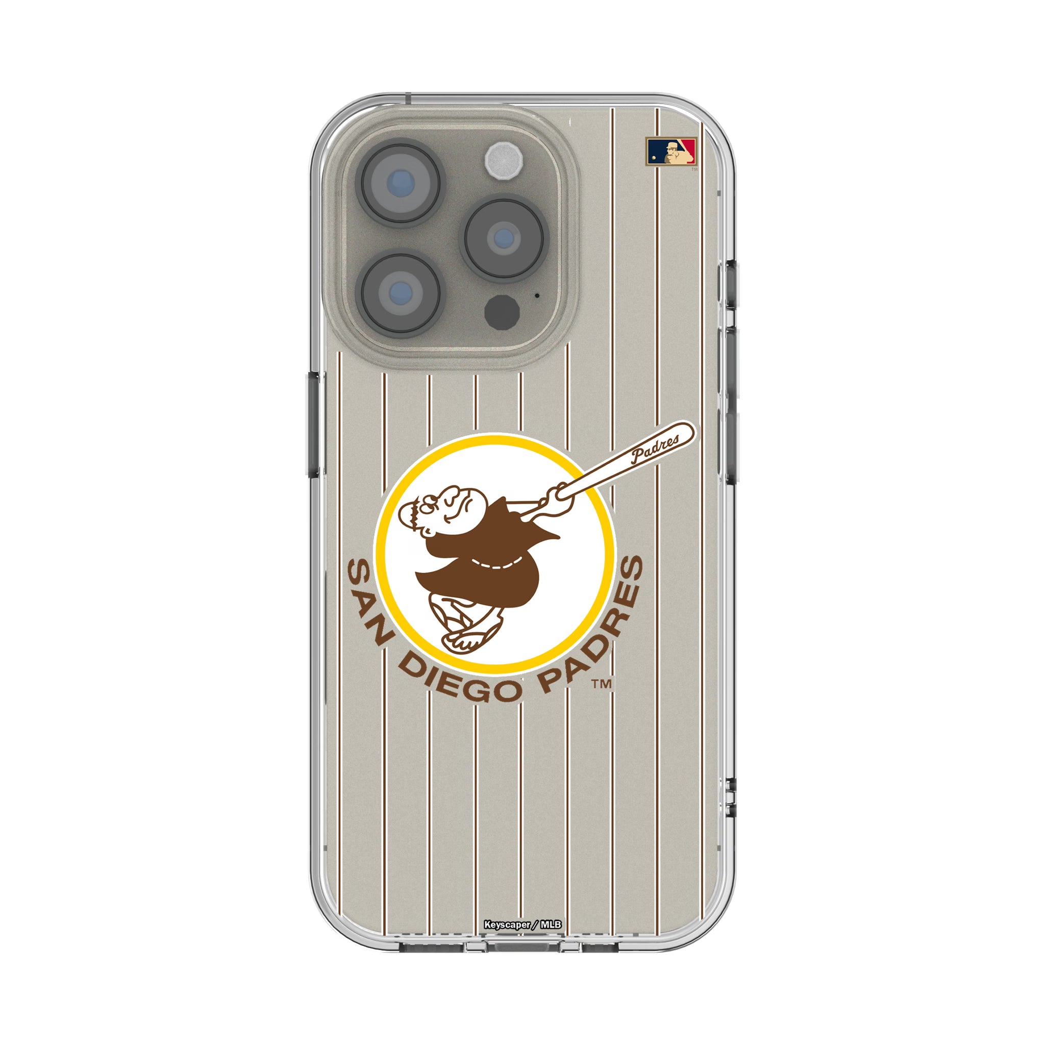 San Diego Padres 1969-1984 - Cooperstown Collection Pinstripe iPhone Clear Phone Case for Apple iPhone