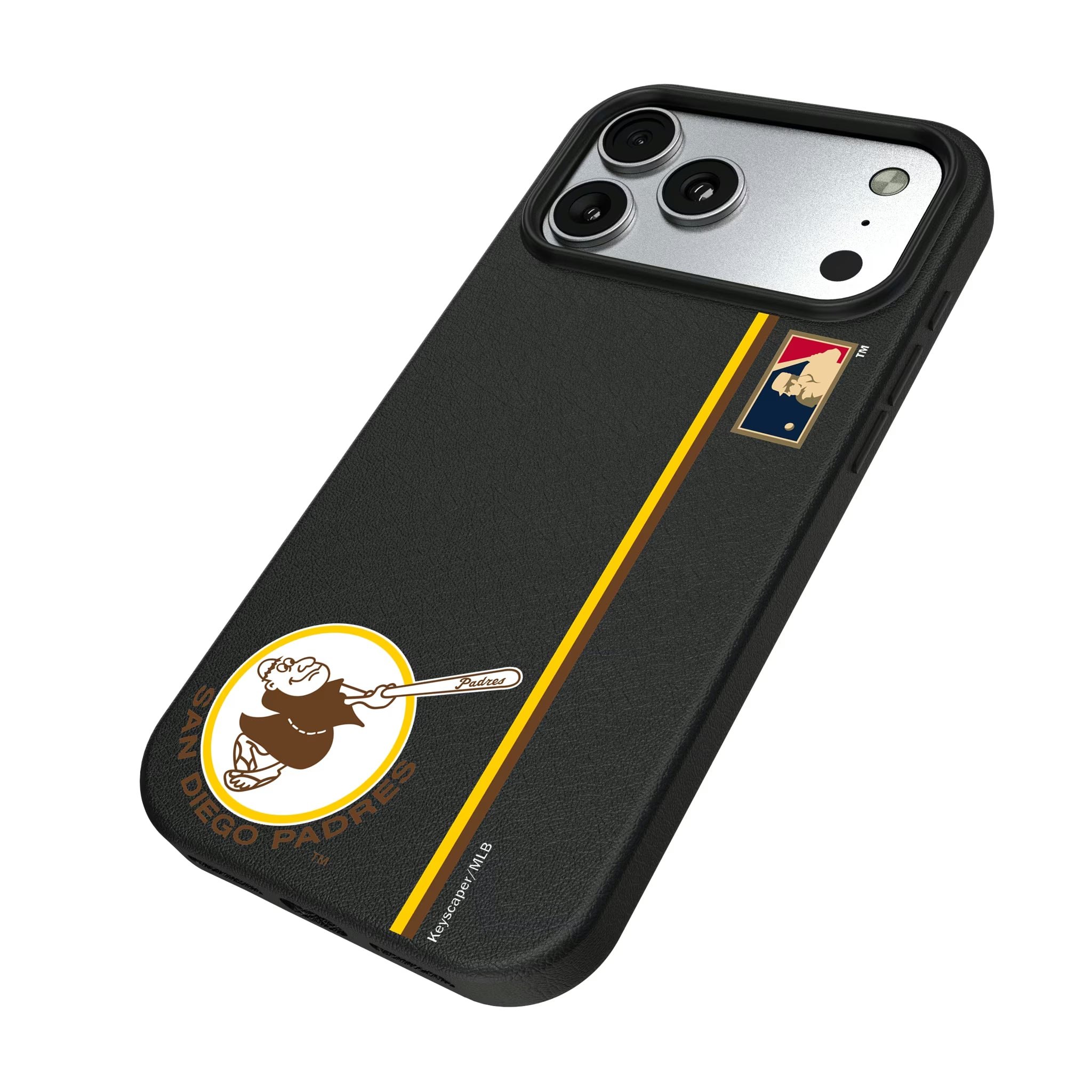 San Diego Padres 1969-1984 - Cooperstown Collection Sidebar iPhone MagSafe Compatible Phone Case for Apple iPhone - Isometric View#Device_iPhone 17 Pro Max
