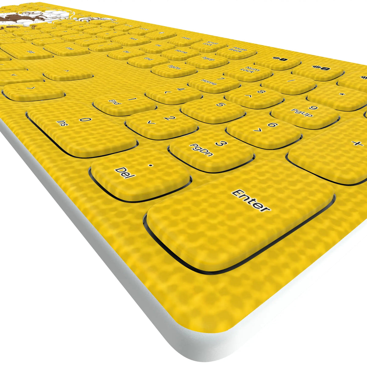San Diego Padres 1969-1984 - Cooperstown Collection Solid KKB605 Curved Wireless Keyboard - Detail
