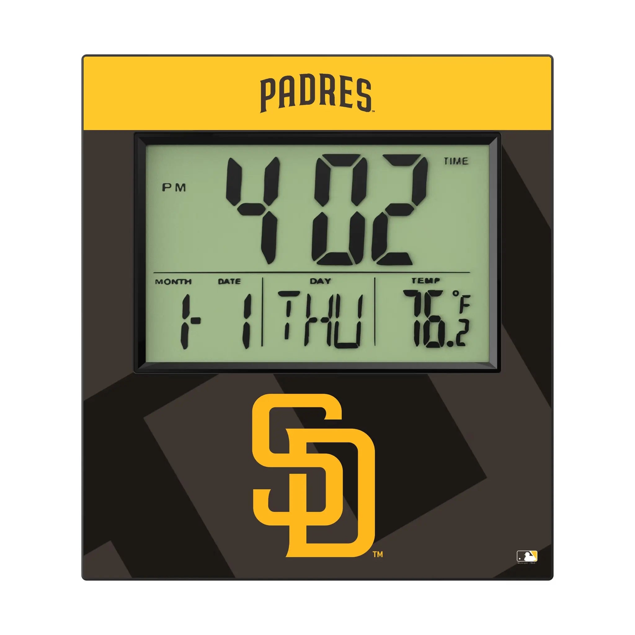 San Diego Padres Color Block Wall Clock