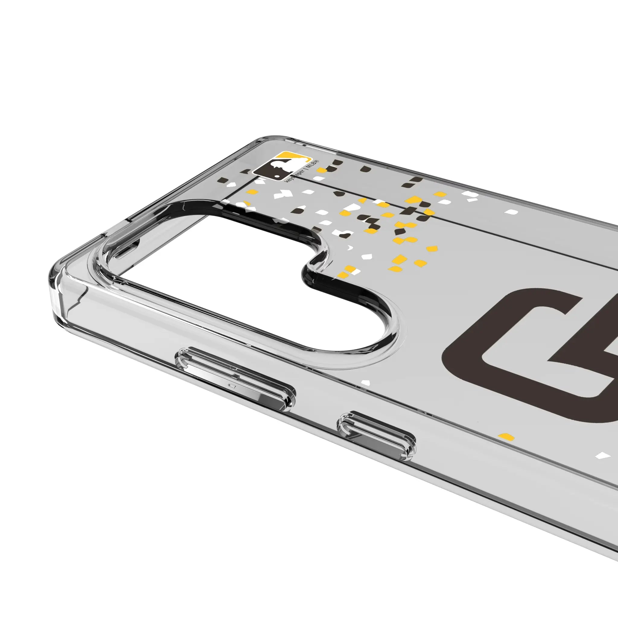 San Diego Padres Confetti Galaxy Clear Phone Case for Samsung Galaxy - Detail#Device_Galaxy S25 Ultra