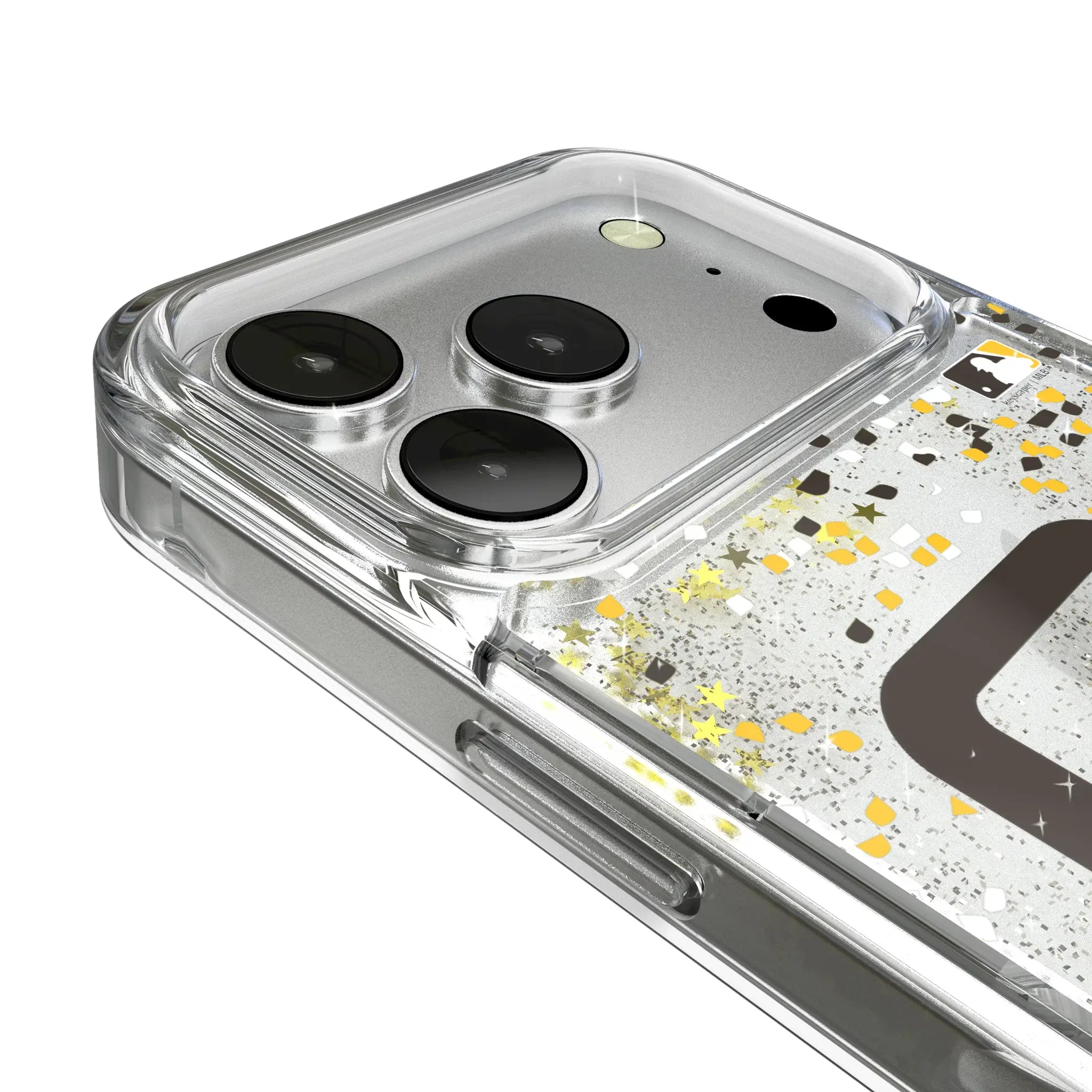 San Diego Padres Confetti iPhone Glitter Phone Case for Apple iPhone - Detail
